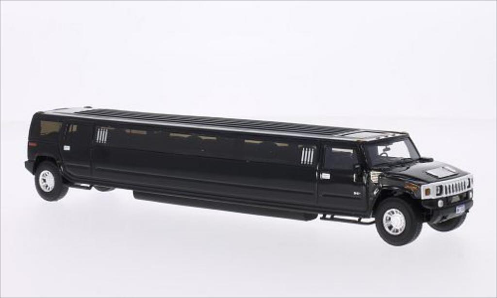 Hummer H2 1/43 Neo Stretchlimousine zwart modelauto
