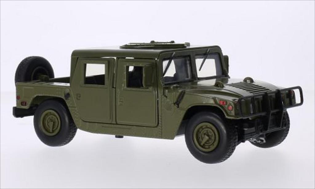 Hummer Humvee 1/24 Motormax matt-oliv / Troop modelauto