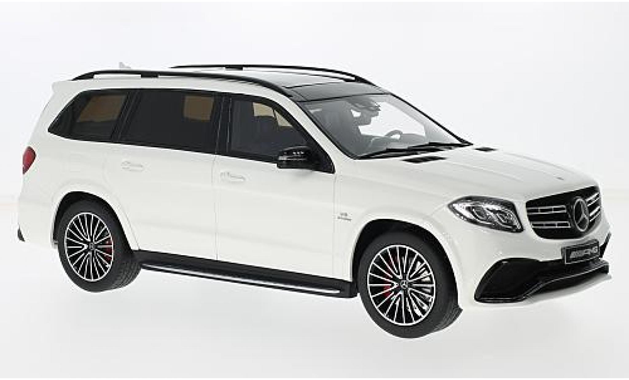 Mercedes Classe S 1/18 GT Spirit AMG GLS 63 (X 166) wit/zwart 50 Years AMG sans Vitrine modelauto