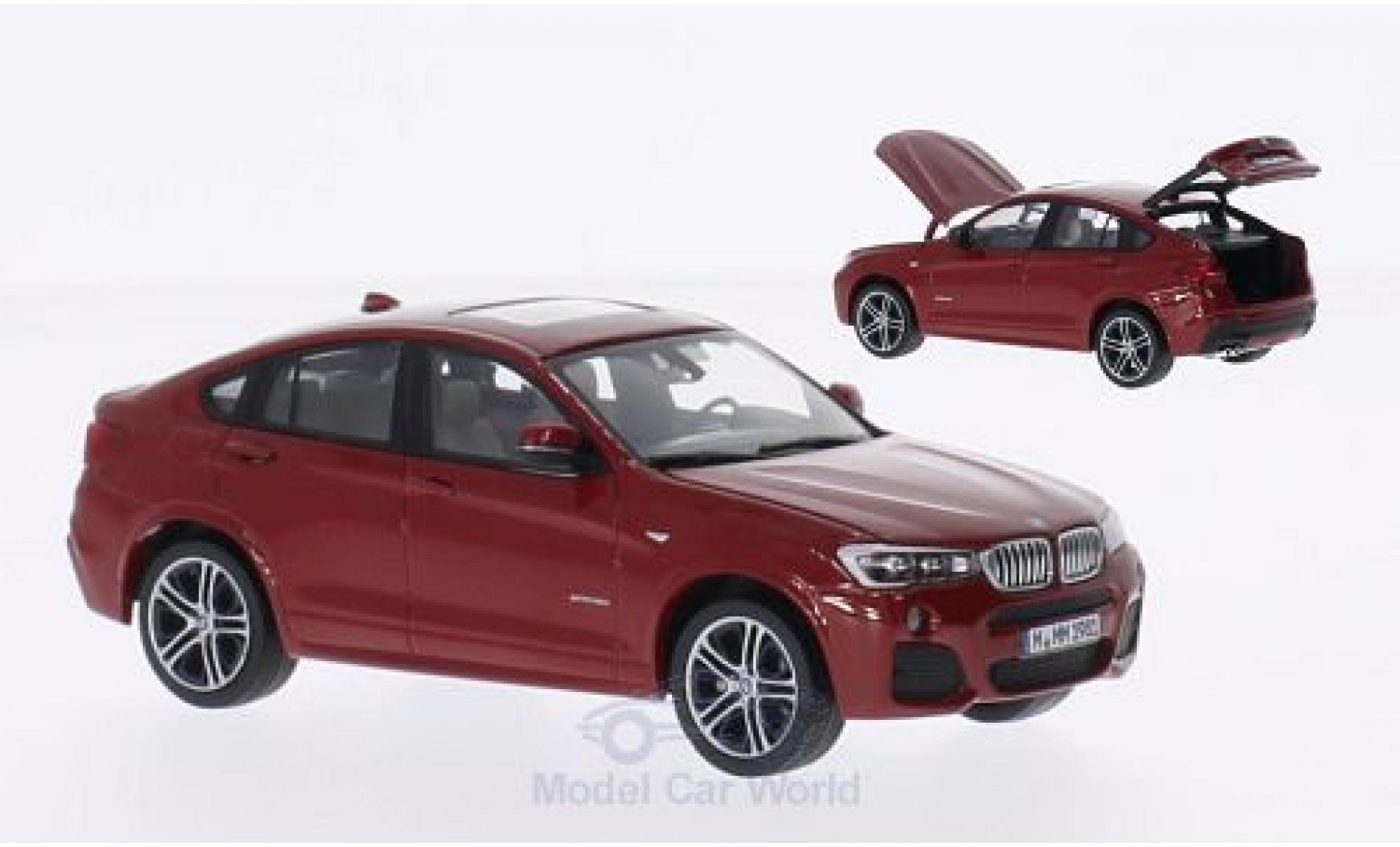 Bmw X4 1/43 Herpa metallic rood 2015 modelauto