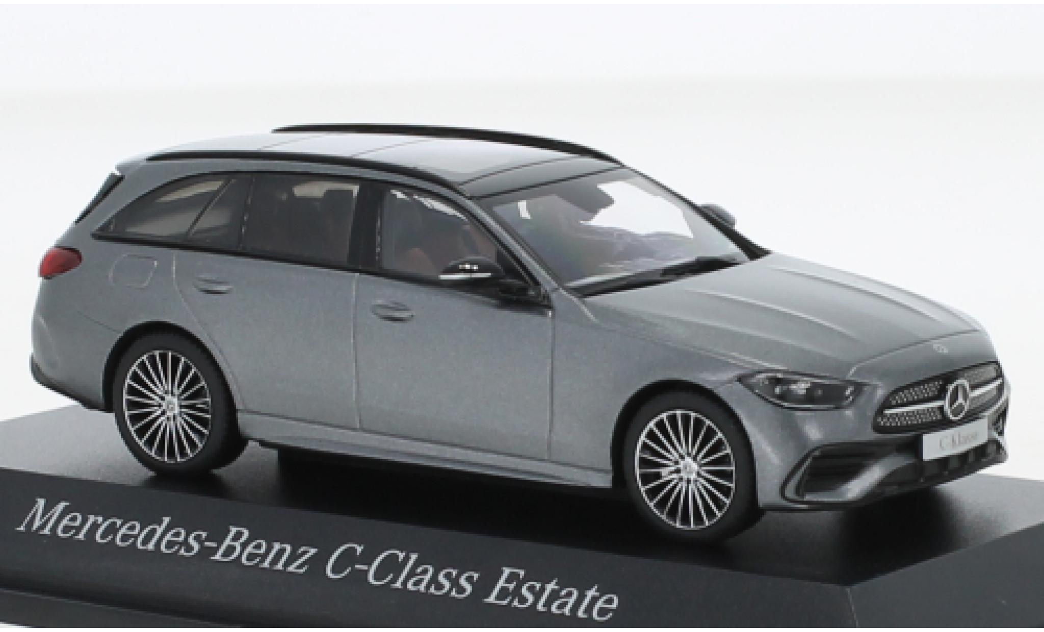 Mercedes Classe C 1/43 Herpa T-Modell (S206) metallic grijs 2021 modelauto