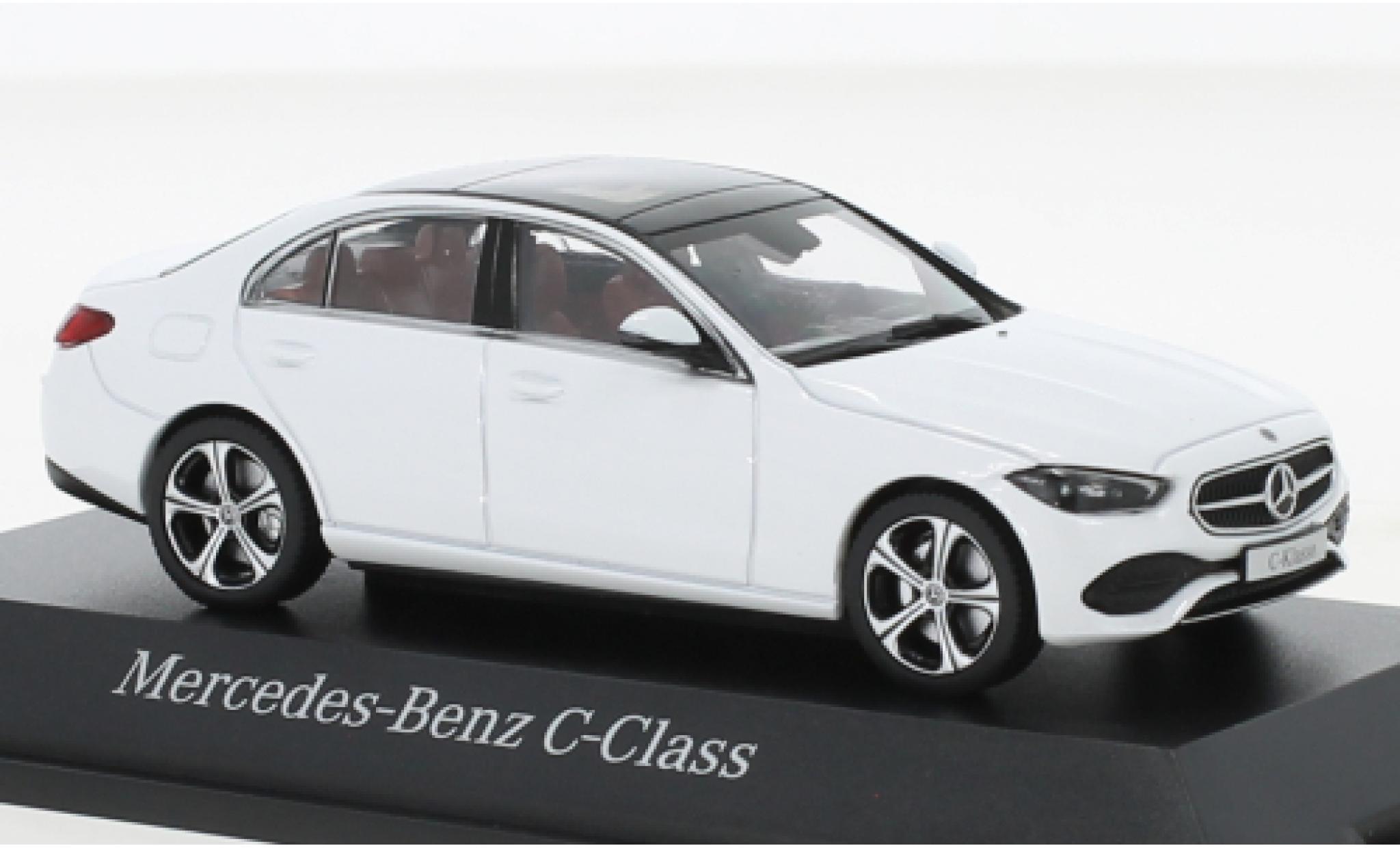 Mercedes Classe C 1/43 Herpa (W206) metallic wit 2021 modelauto