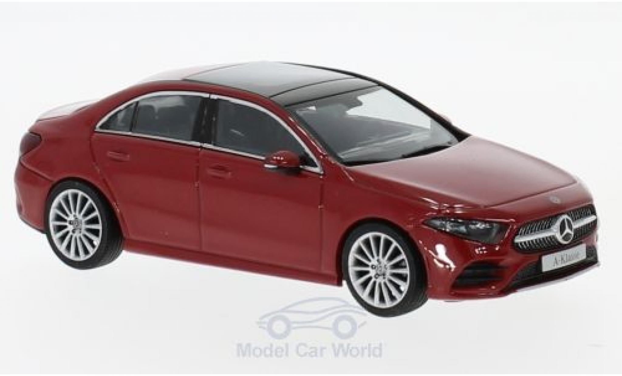Mercedes Classe A 1/43 Herpa Sedan (V177) rood 2018 modelauto