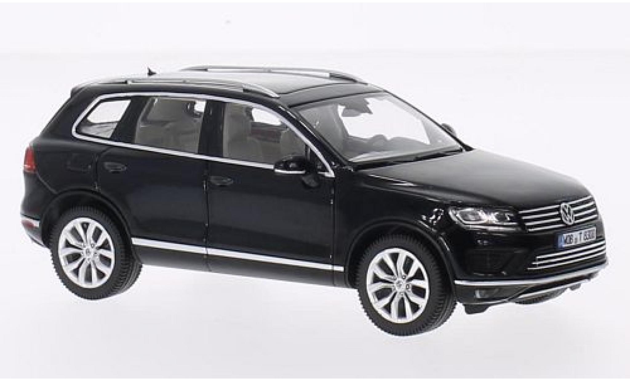 Volkswagen Touareg 1/43 Herpa zwart 2015 modelauto
