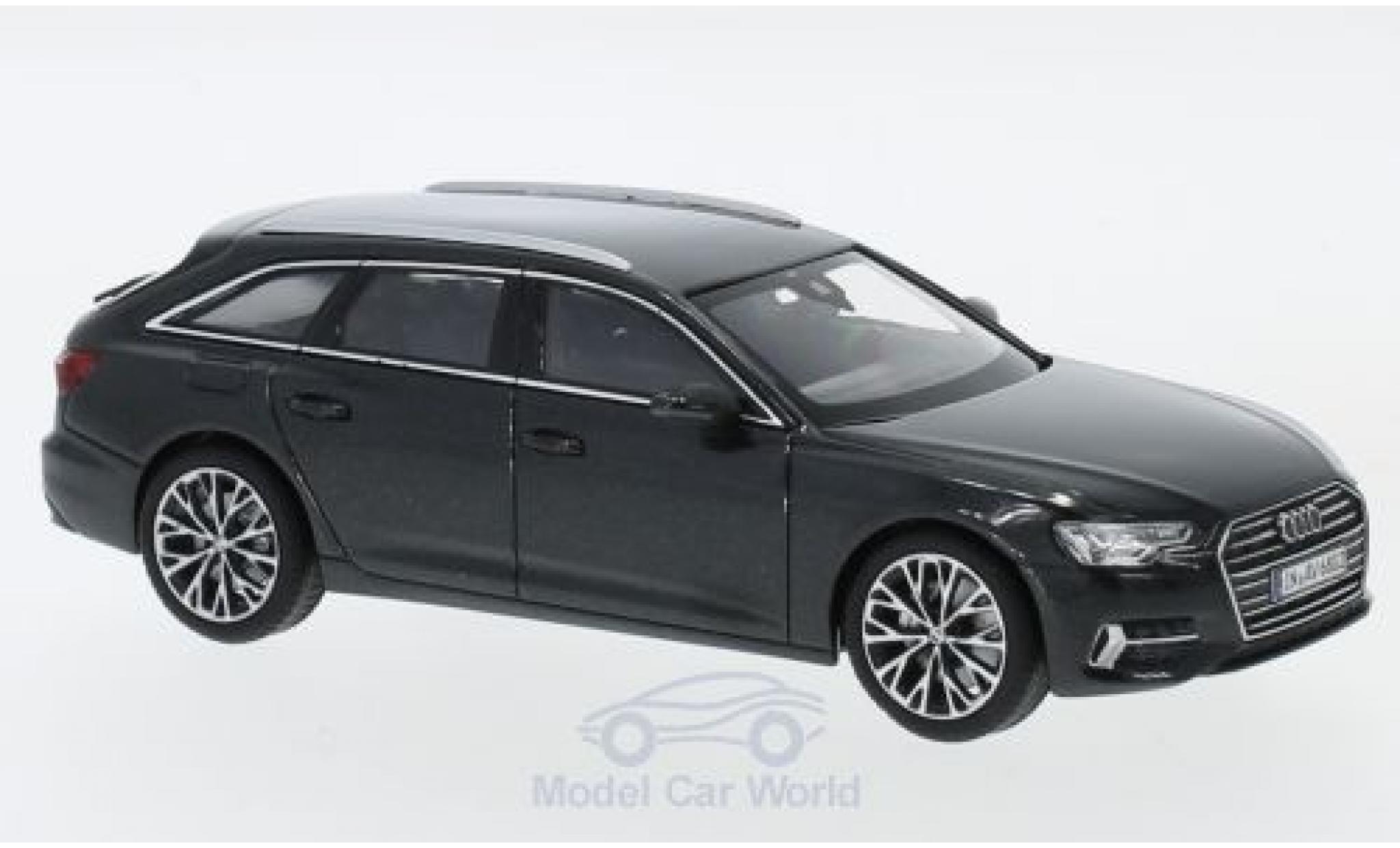 Audi A6 1/43 iScale Avant metallic grijs 2018 modelauto