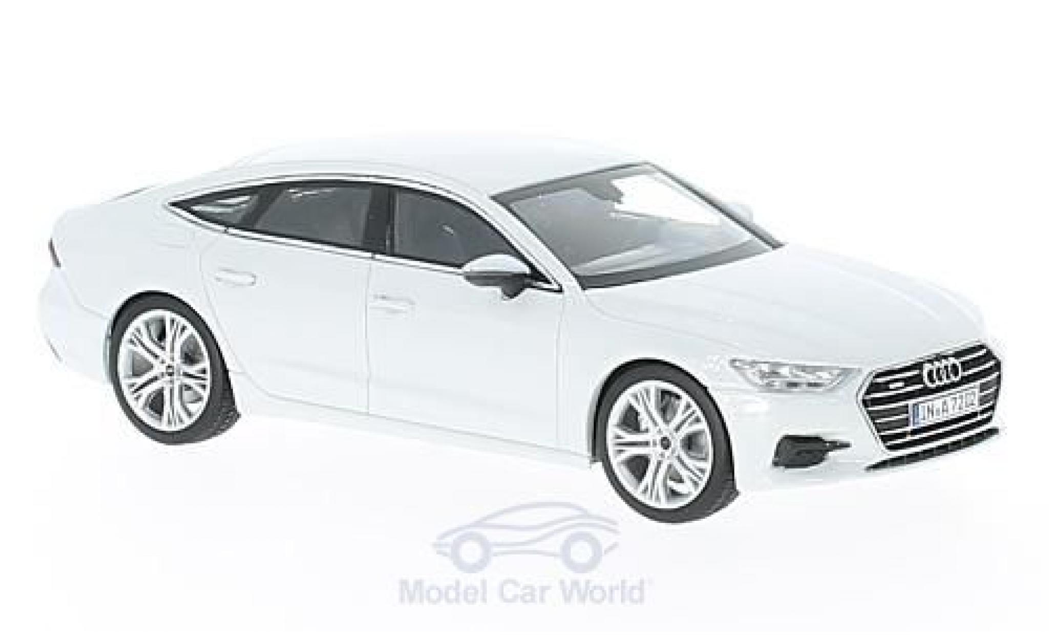 Audi A7 1/43 iScale Sportback wit 2018 modelauto