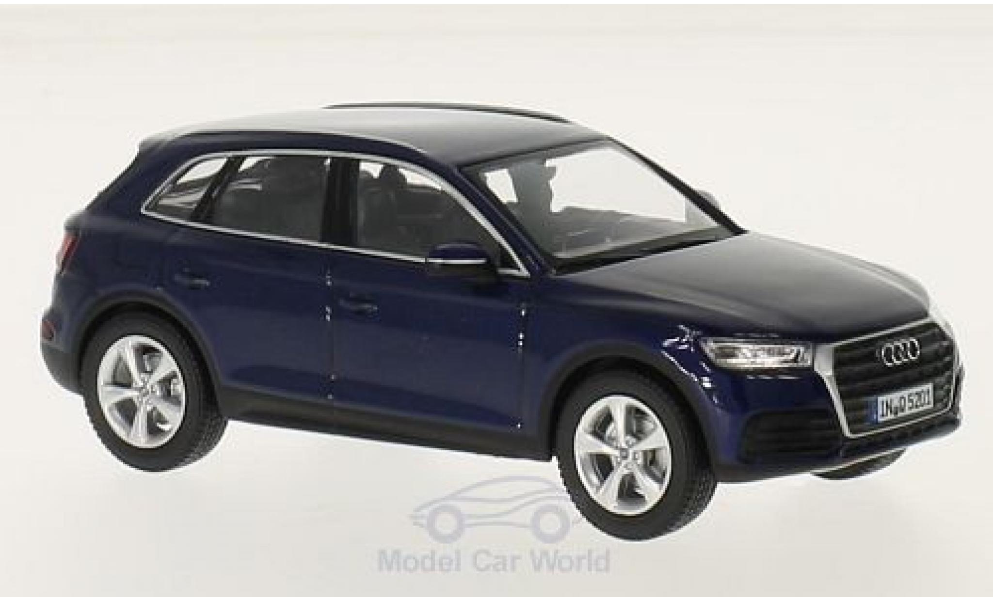 Audi Q5 1/43 iScale blauw 2016 modelauto