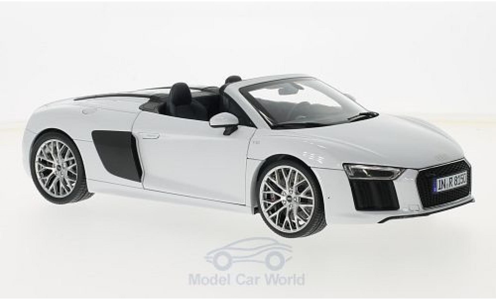 Audi R8 1/18 iScale Spyder V10 grijs 2016 ohne Vitrine modelauto