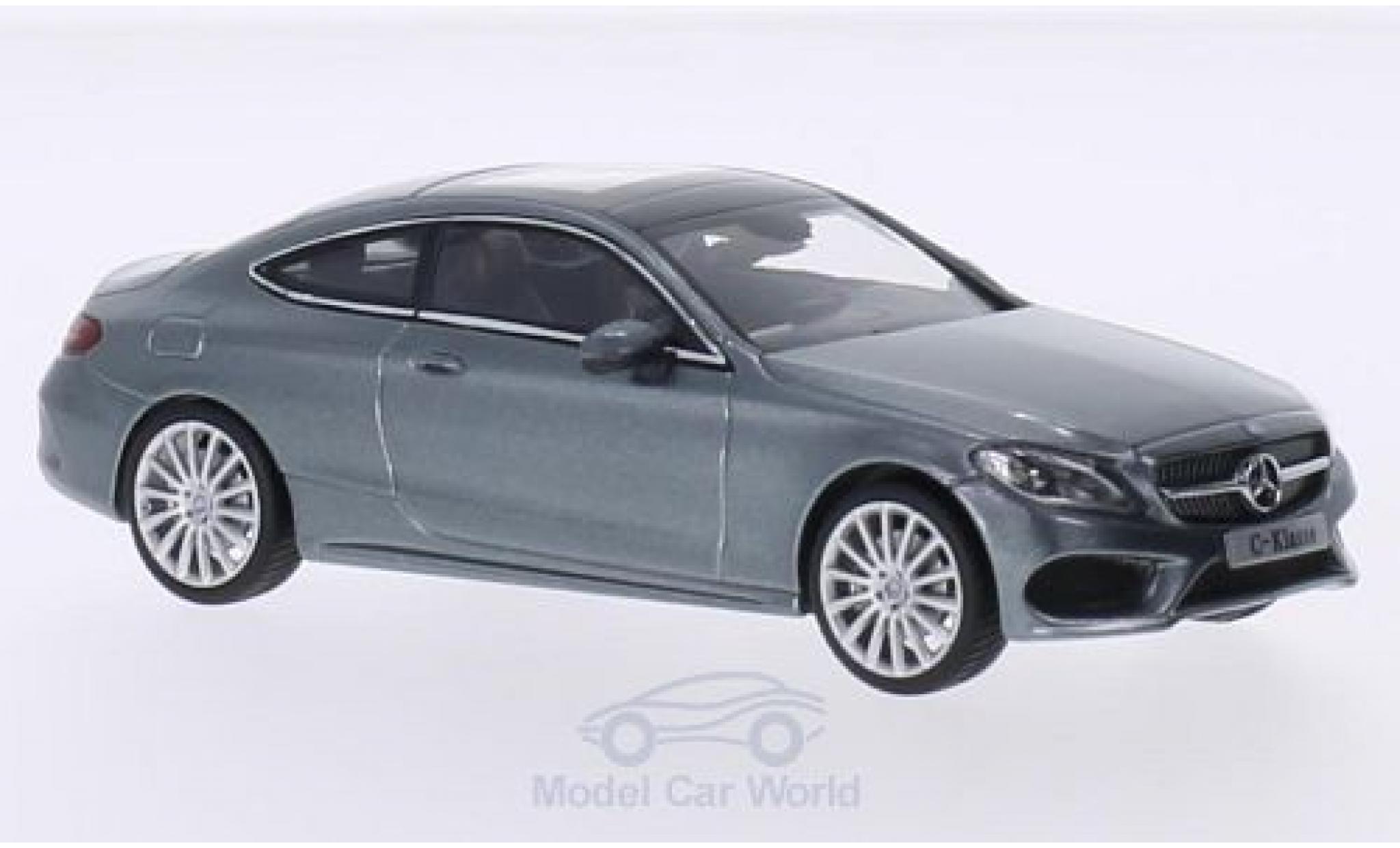 Mercedes Classe C 1/43 iScale Coupe metallic grijs modelauto