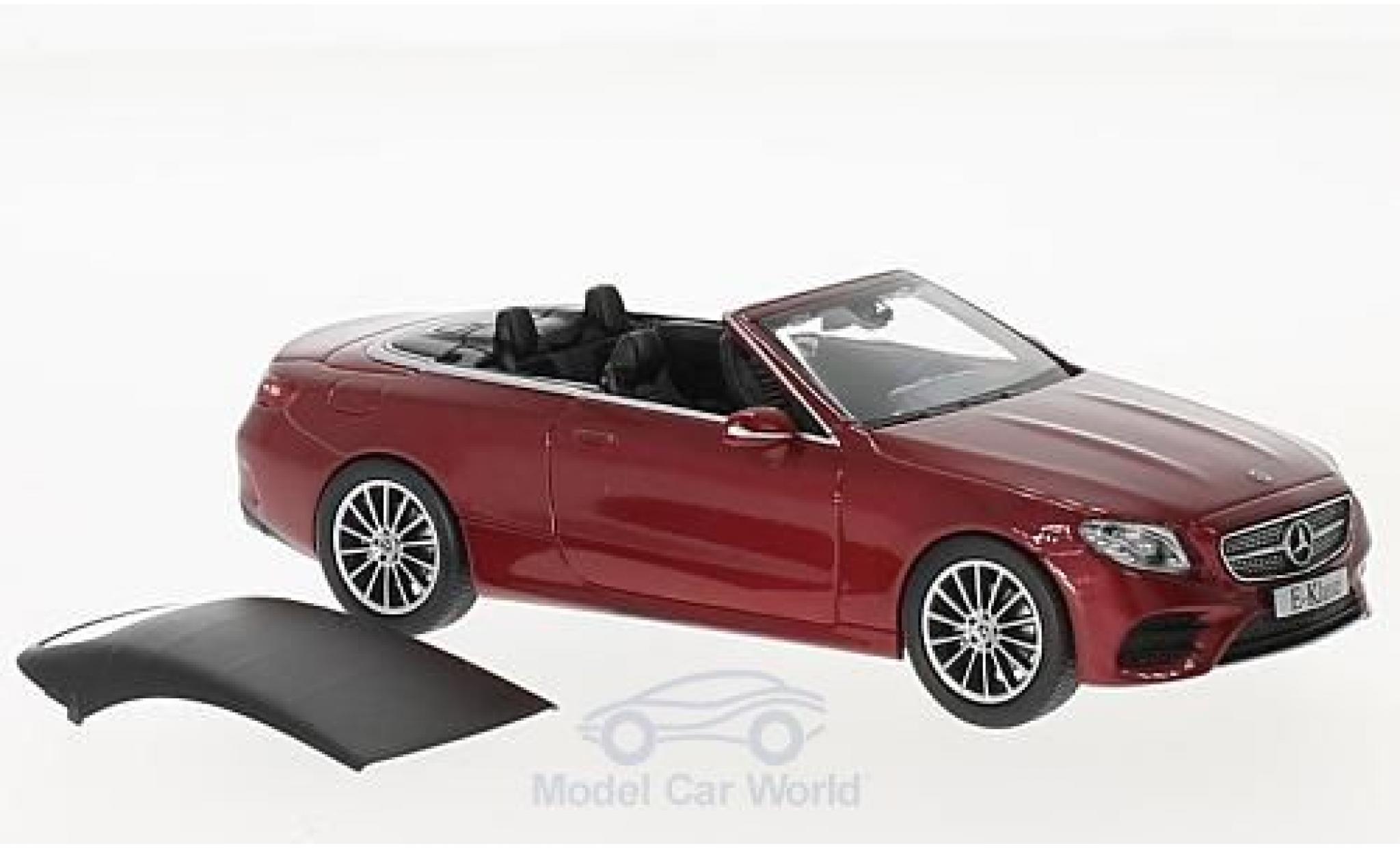 Mercedes Classe E 1/43 iScale Cabriolet (A238) metallic rood 2017 modelauto