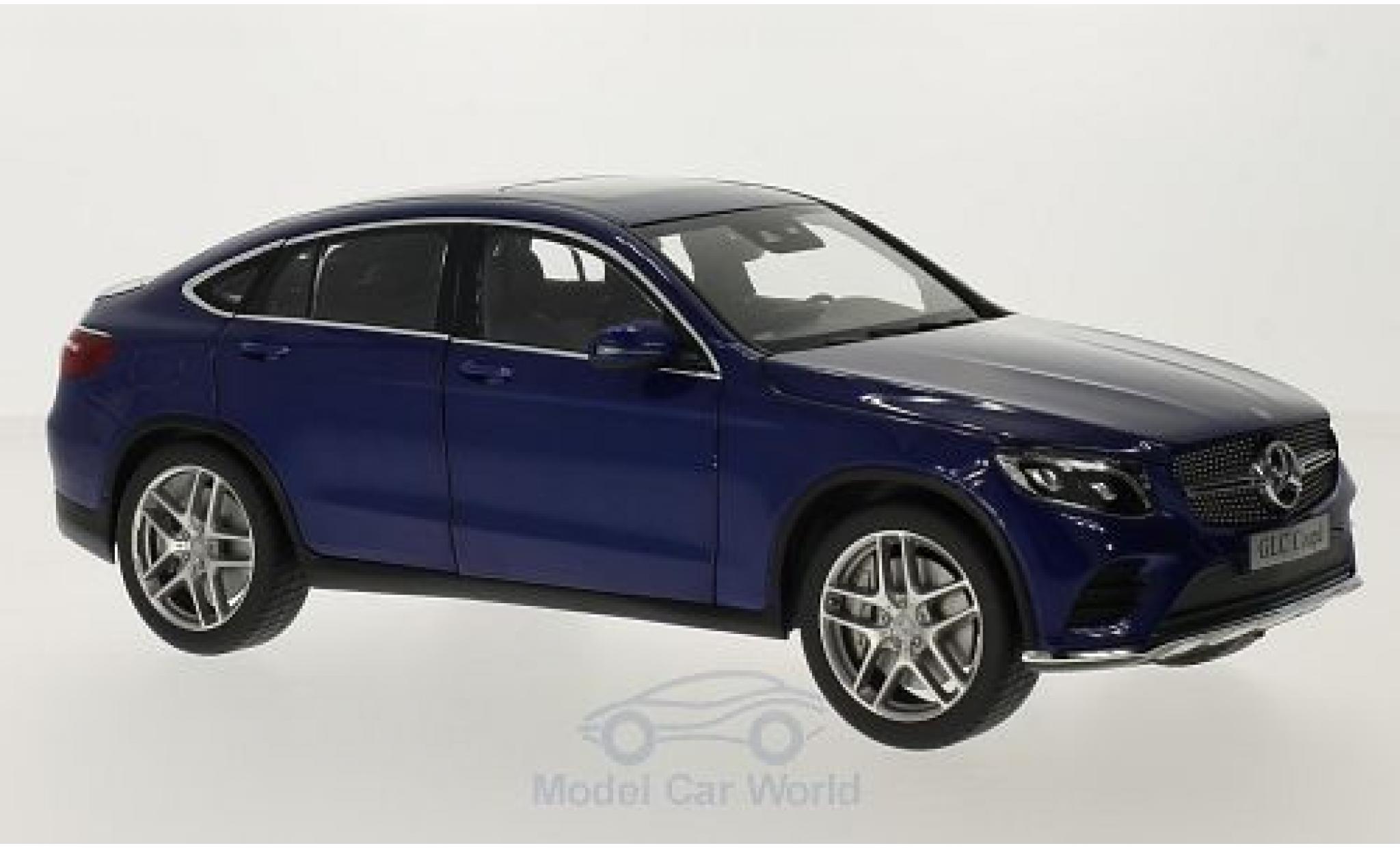 Mercedes Classe GLC 1/18 iScale GLC Coupe (C253) metallic blauw modelauto