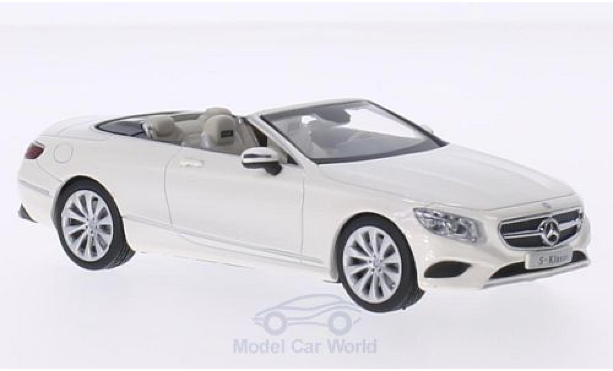 Mercedes Classe S 1/43 iScale Cabriolet metallic wit modelauto