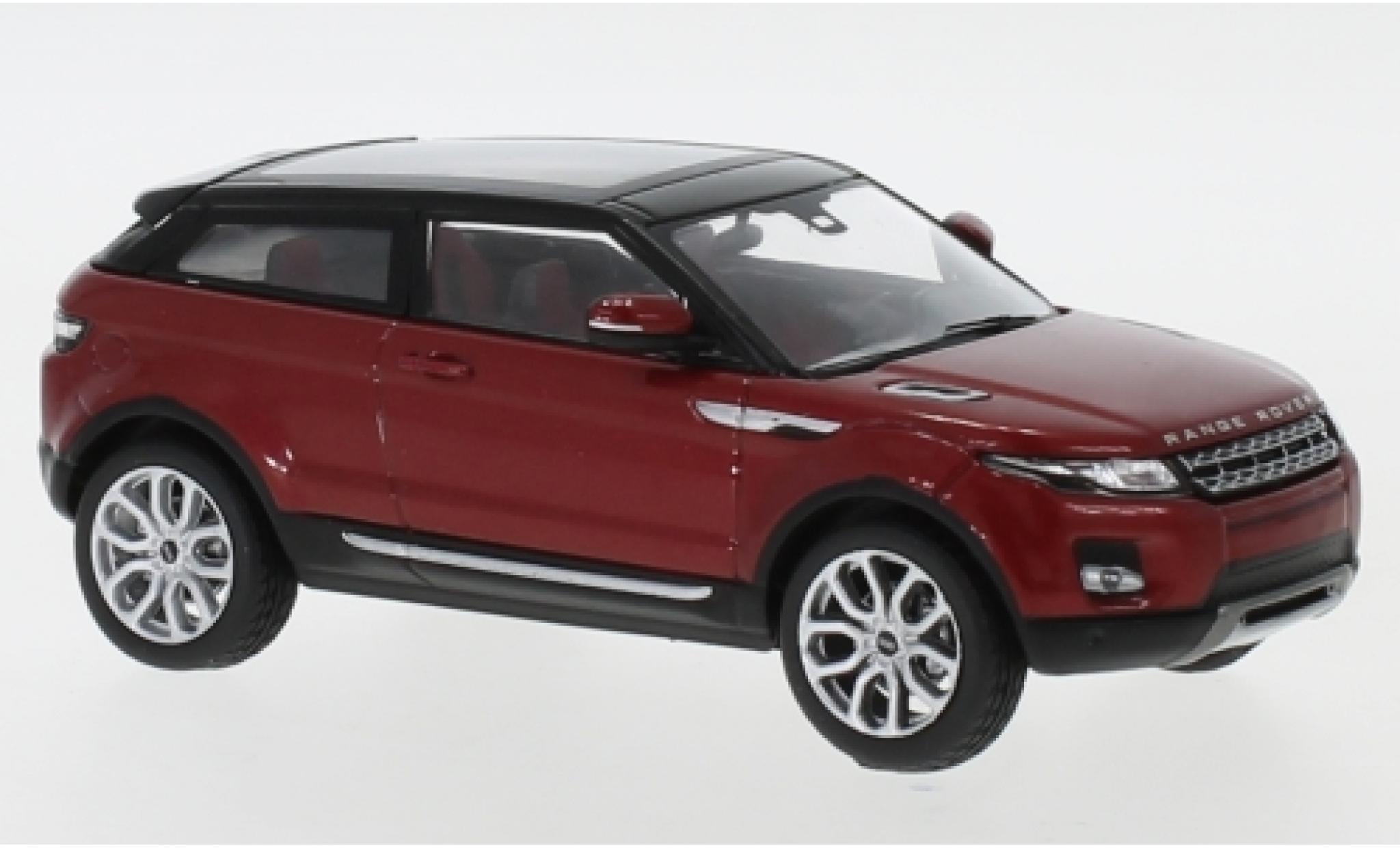 Land Rover Range Rover 1/43 IXO Evoque metallic rood/zwart 2011 3-portes modelauto