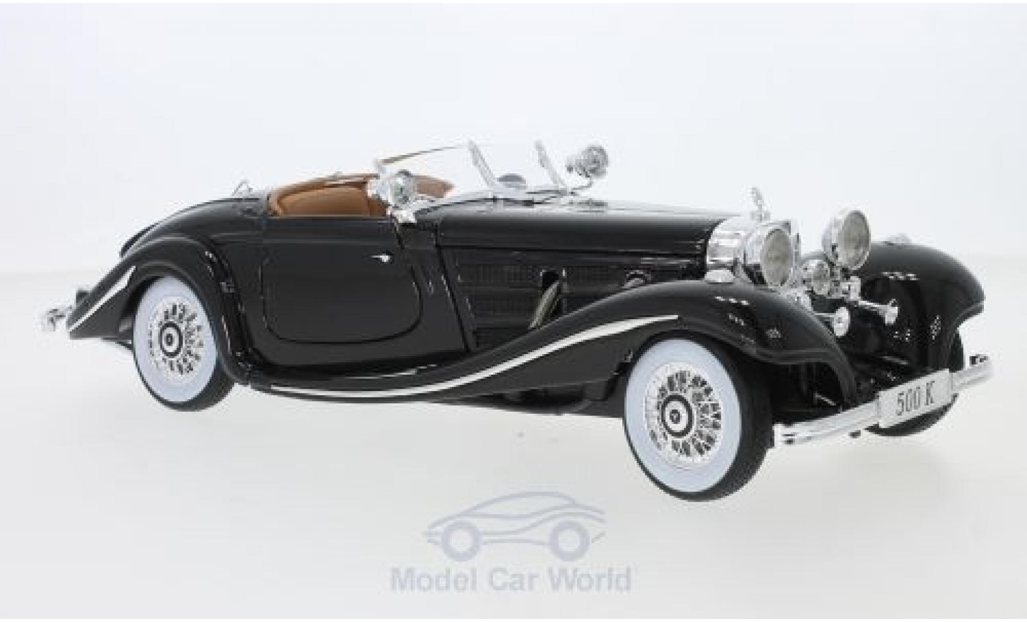 Mercedes 500 1/18 Maisto K Spezial-Roadster (W29) bruin 1934 modelauto