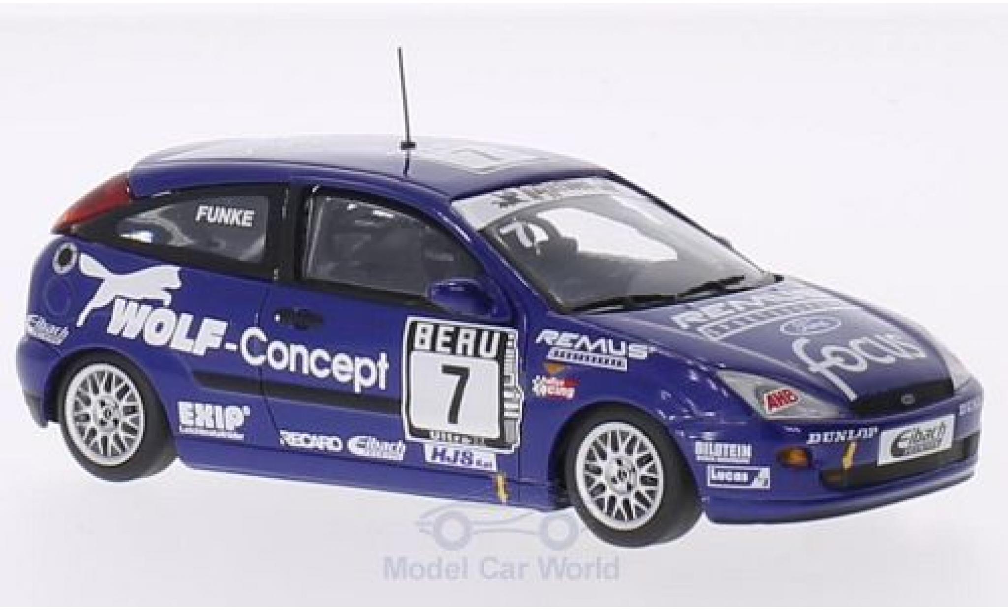 Ford Focus 1/43 Minichamps DTC No.7 Wolf-Concept DTC M.Funke modelauto