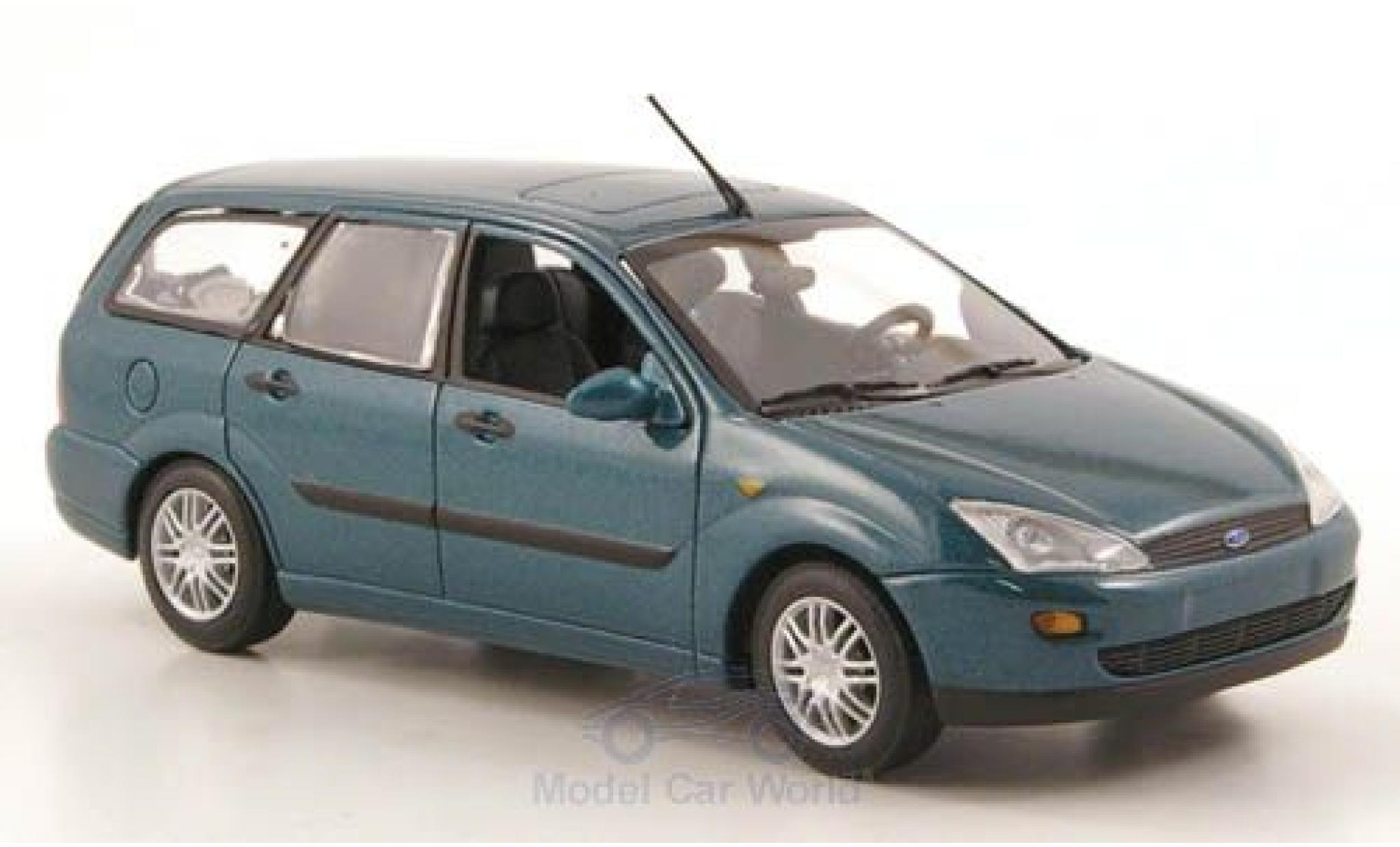 Ford Focus 1/43 Minichamps MkI Turnier metallic groen 1999 modelauto