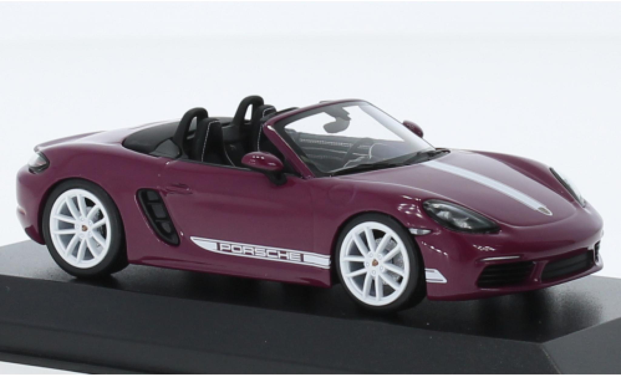 Porsche Boxster 1/43 I Minichamps 718 Style Edition roze modelauto