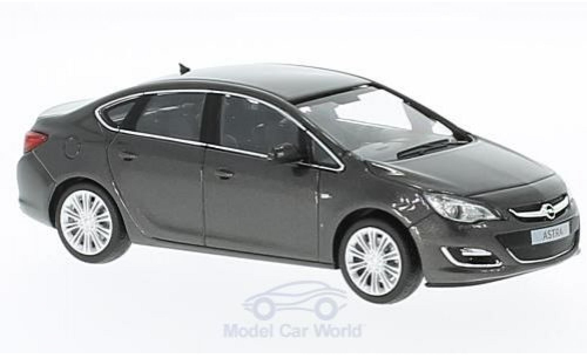 Opel Astra 1/43 Minichamps J Sedan metallic grijs 2012 modelauto