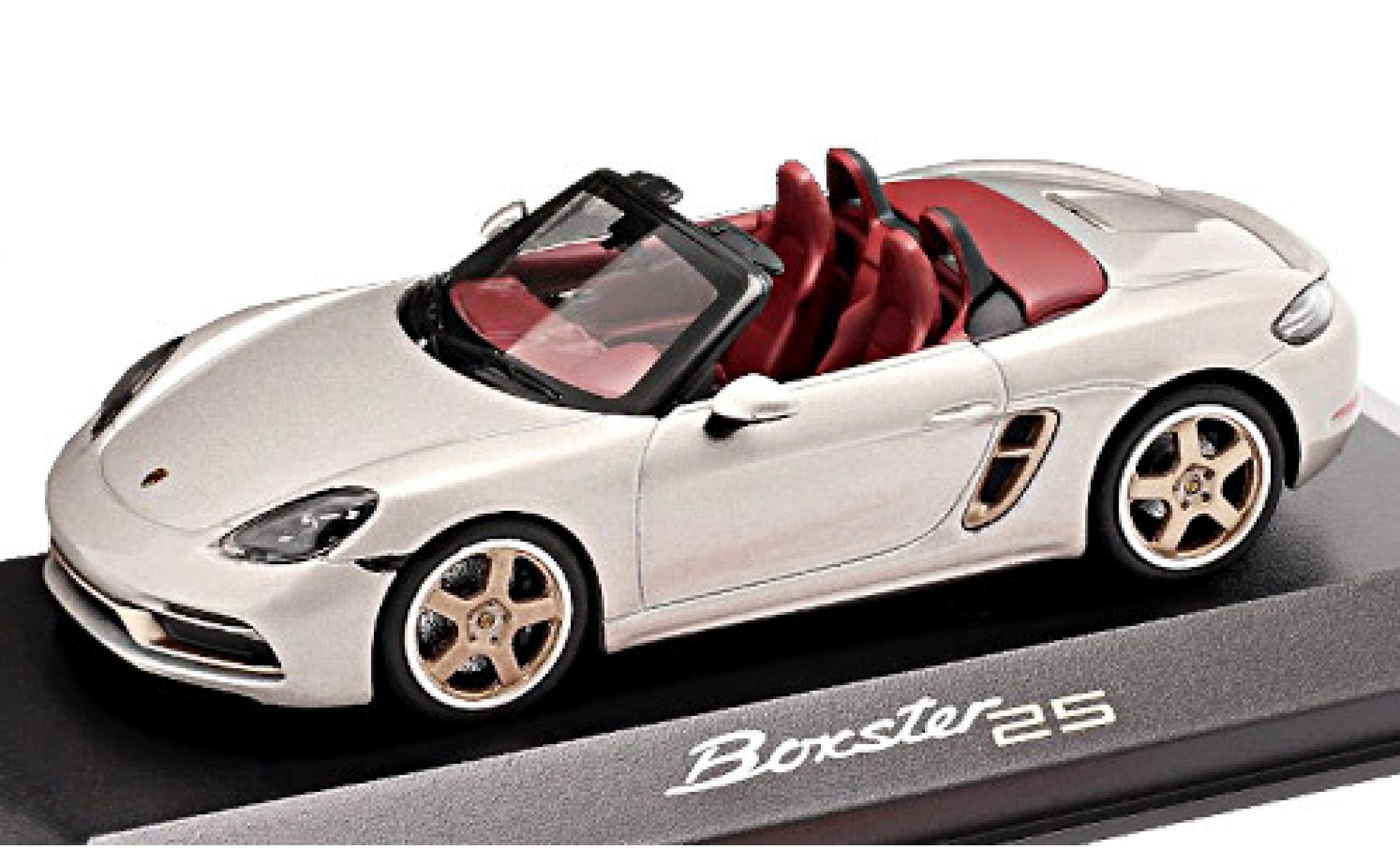 Porsche Boxster 1/43 Minichamps 718 25 (982) metallic grijs 2021 25 ann&eacute;es modelauto