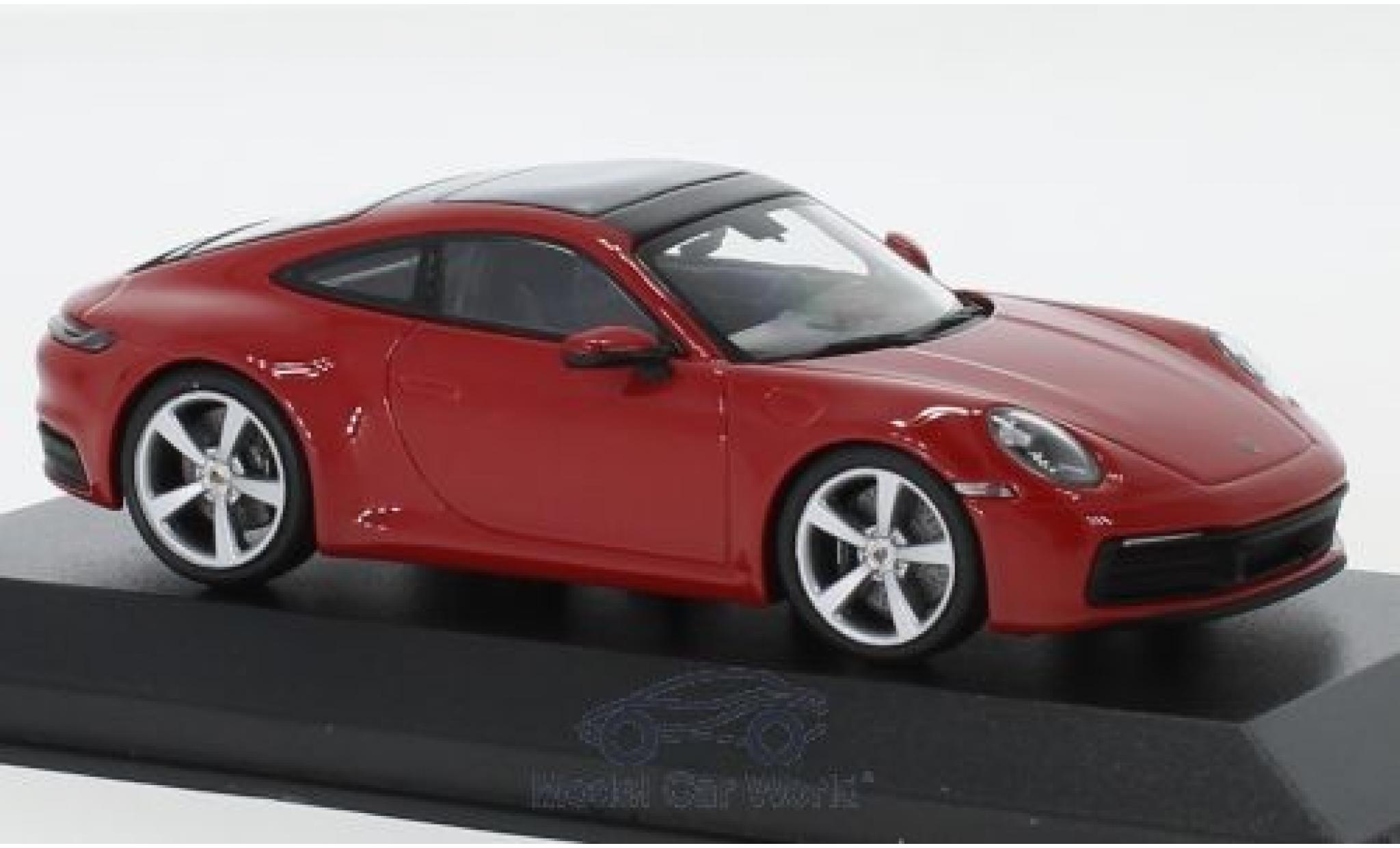 Porsche 992 S 1/43 Minichamps 911 () Carrera S rood 2019 modelauto