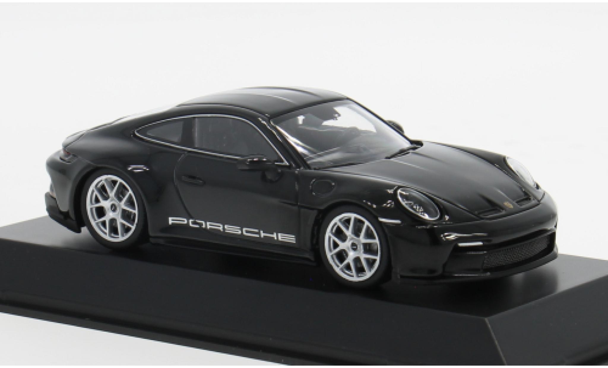 Porsche 992 1/43 I Minichamps 911  S/T zwart 1:43 modelauto