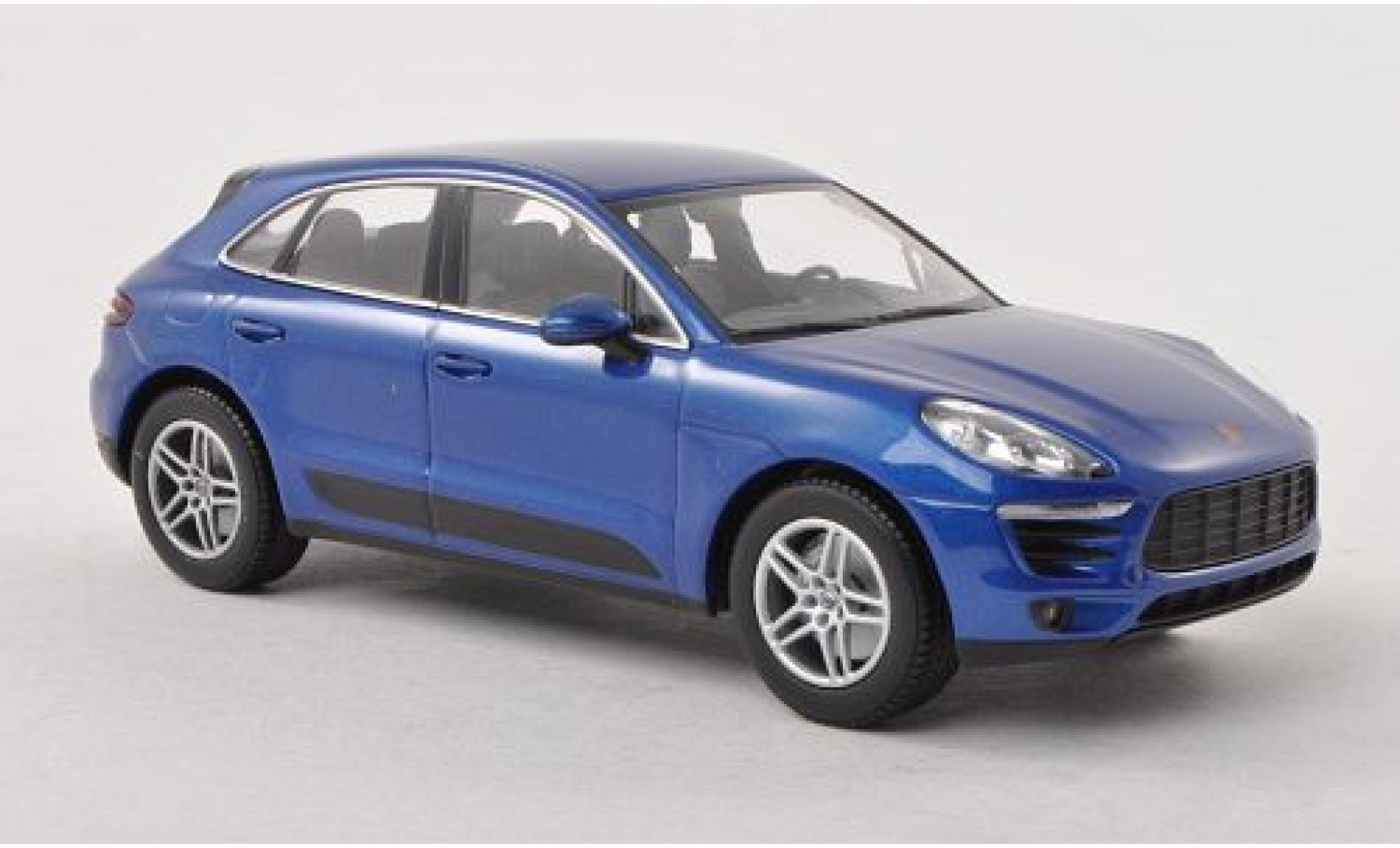 Porsche Macan S 1/43 Minichamps S metallic blauw 2013 modelauto