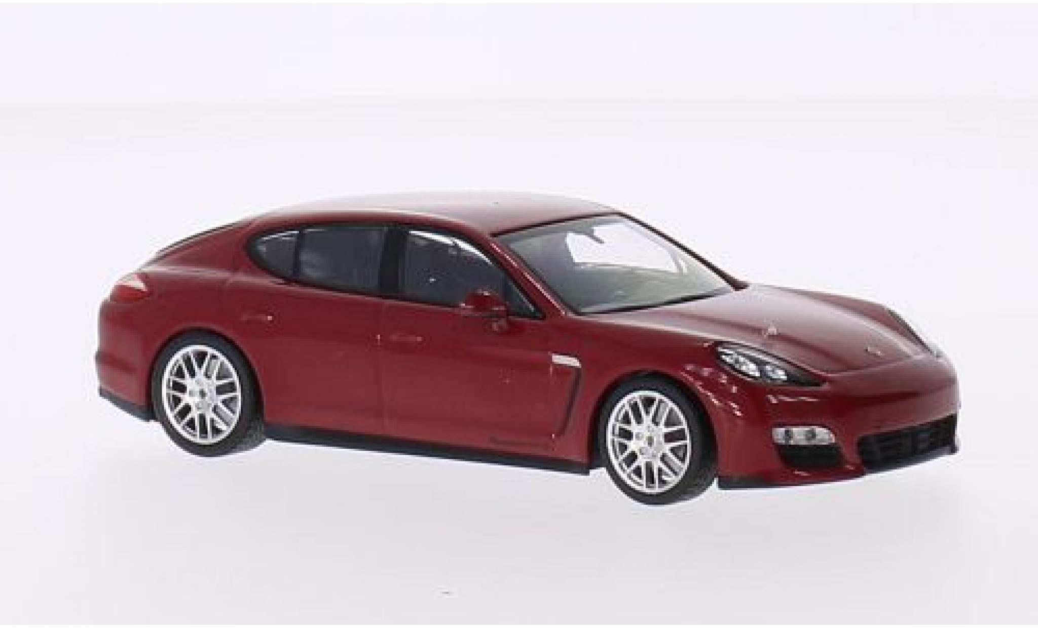 Porsche Panamera GTS 1/43 Minichamps GTS rood 2009 modelauto