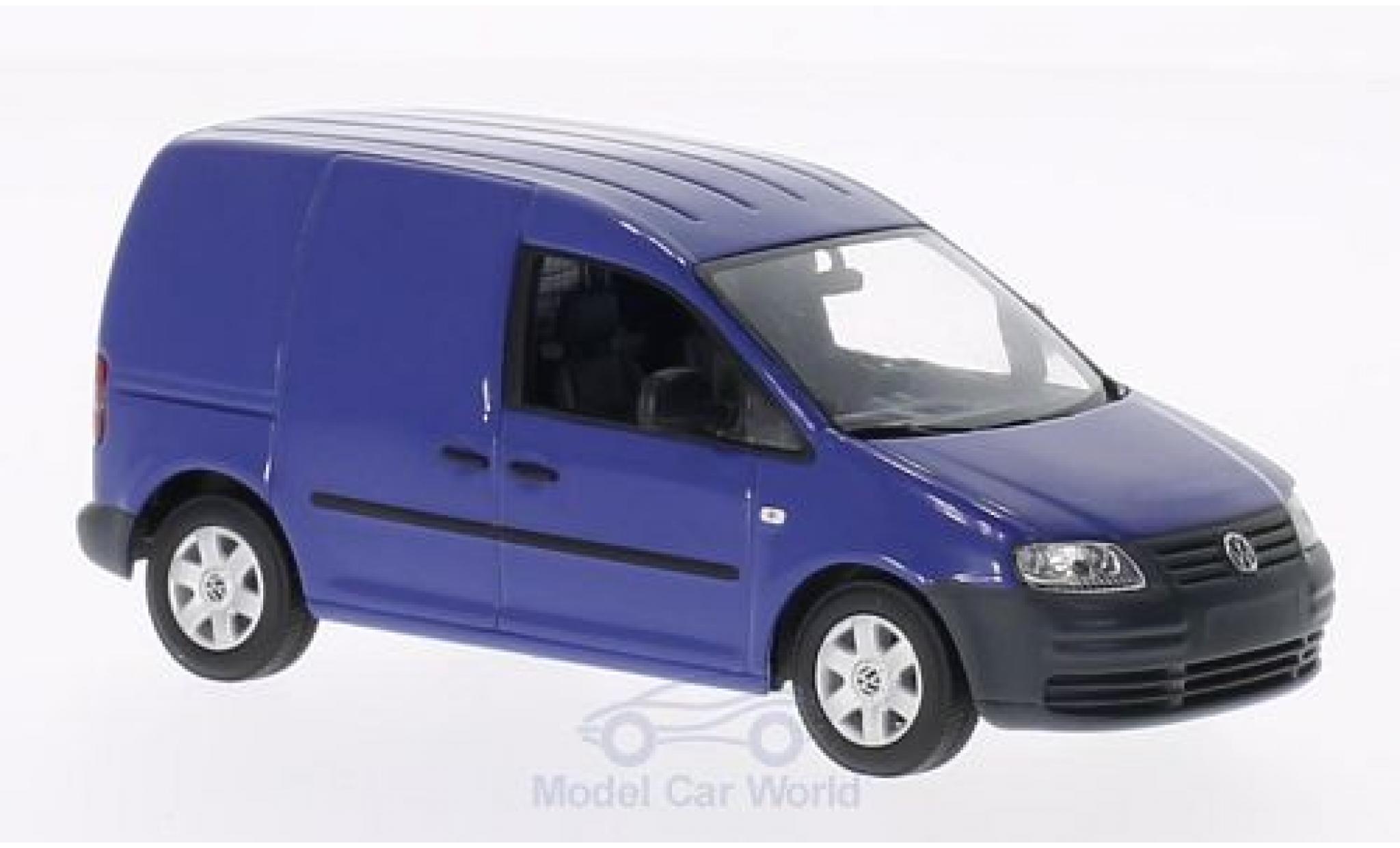 Volkswagen Caddy 1/43 Minichamps blauw 2005 modelauto