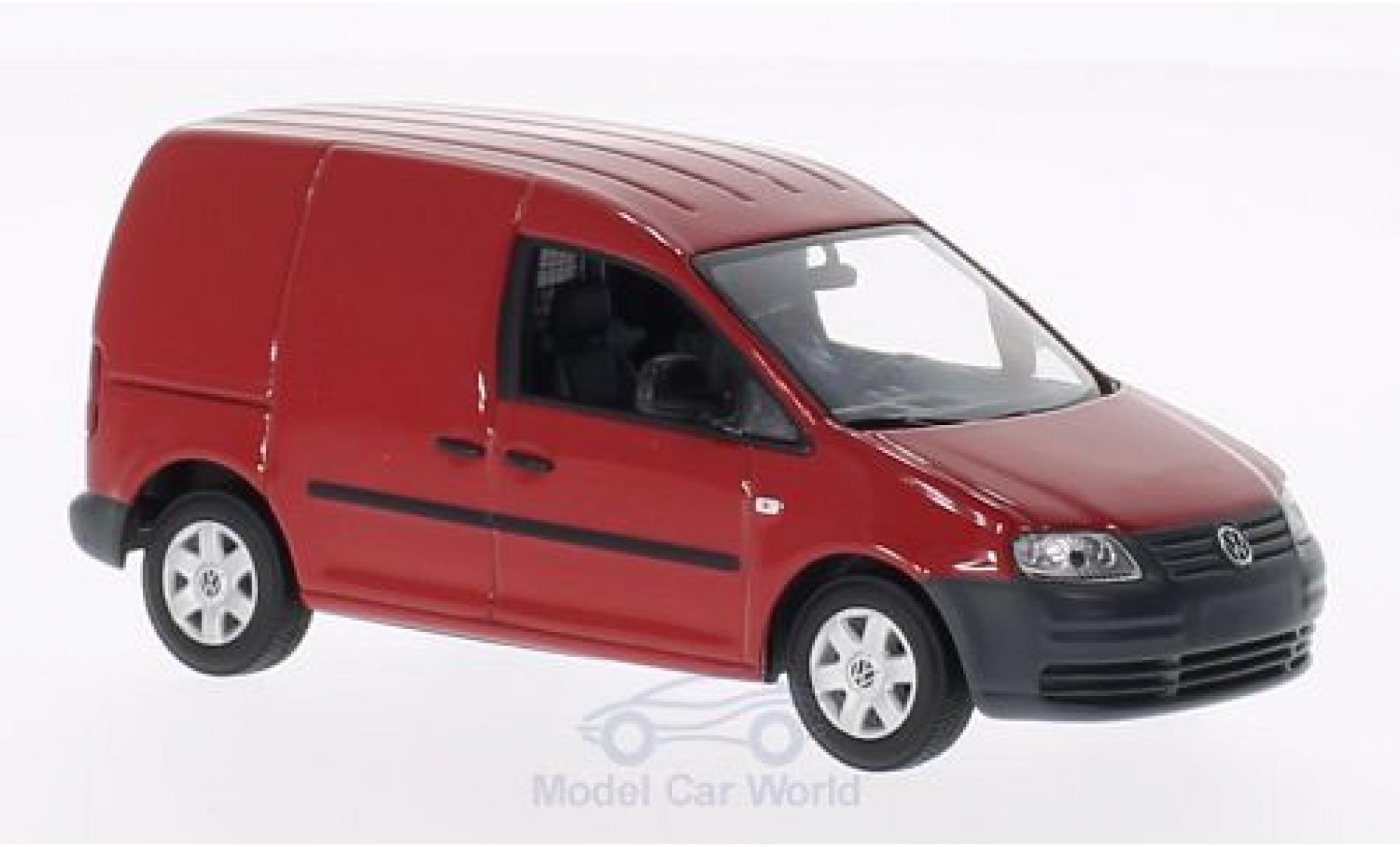 Volkswagen Caddy 1/43 Minichamps rood 2004 modelauto