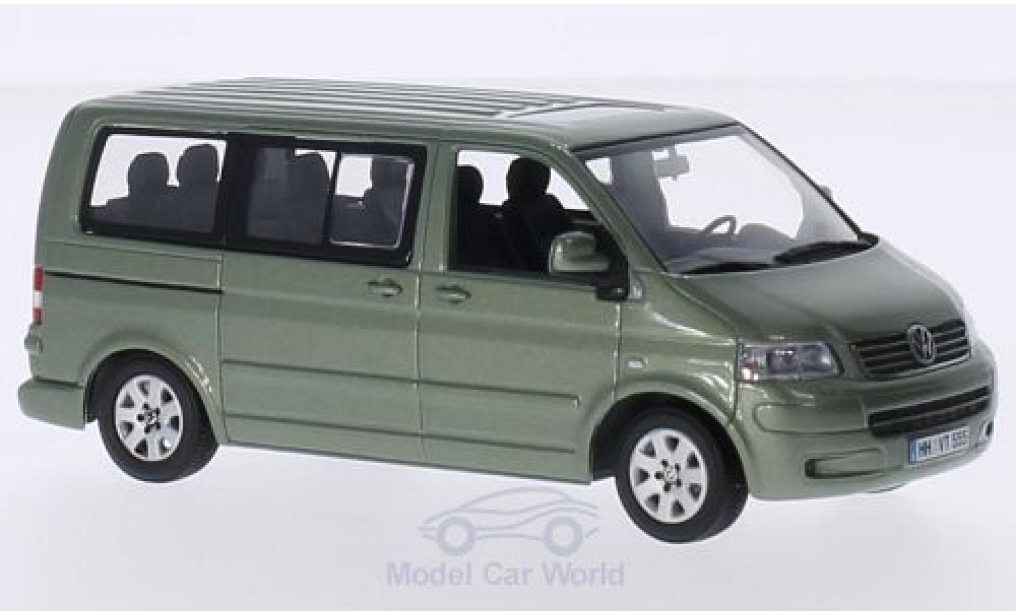 Volkswagen T5 1/43 Minichamps Multivan metallic groen 2003 modelauto