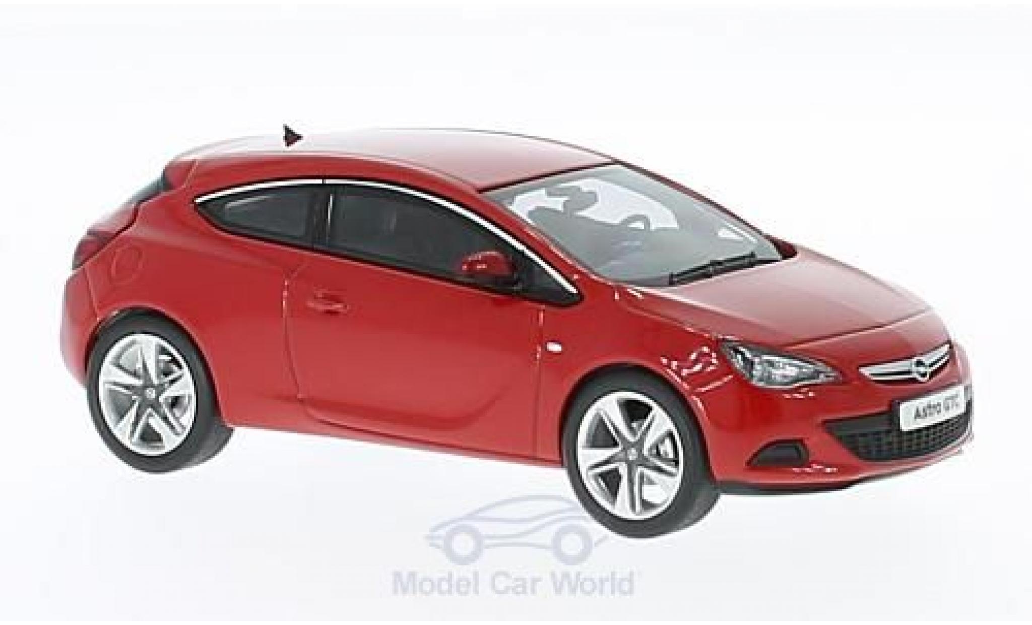 Opel Astra 1/43 Motorart J GTC rood 2012 modelauto