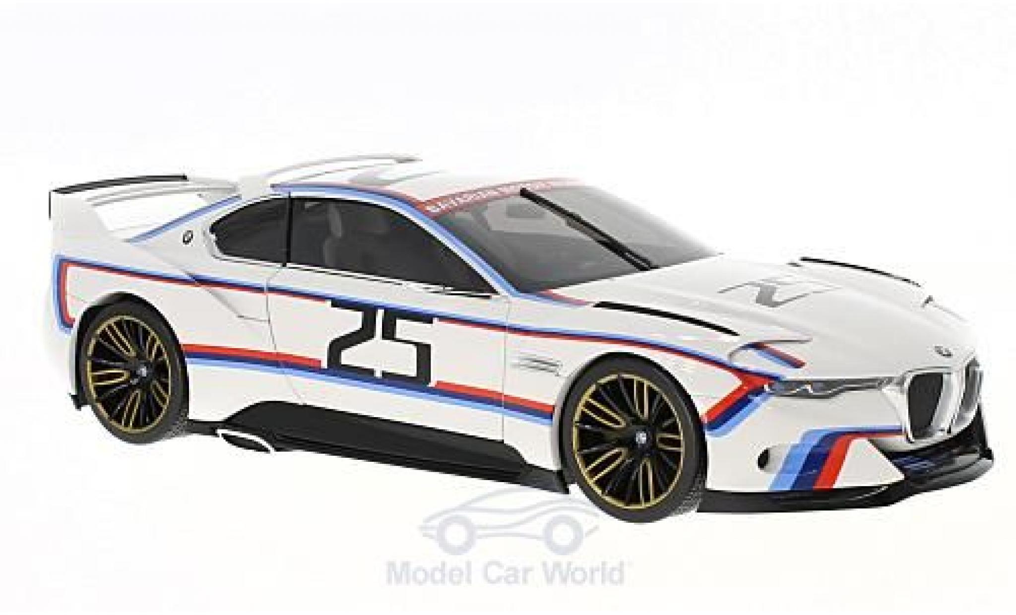 Bmw 3.0 S 1/18 Norev CSL Hommage R wit 2015 No.25 Pebble Beach modelauto