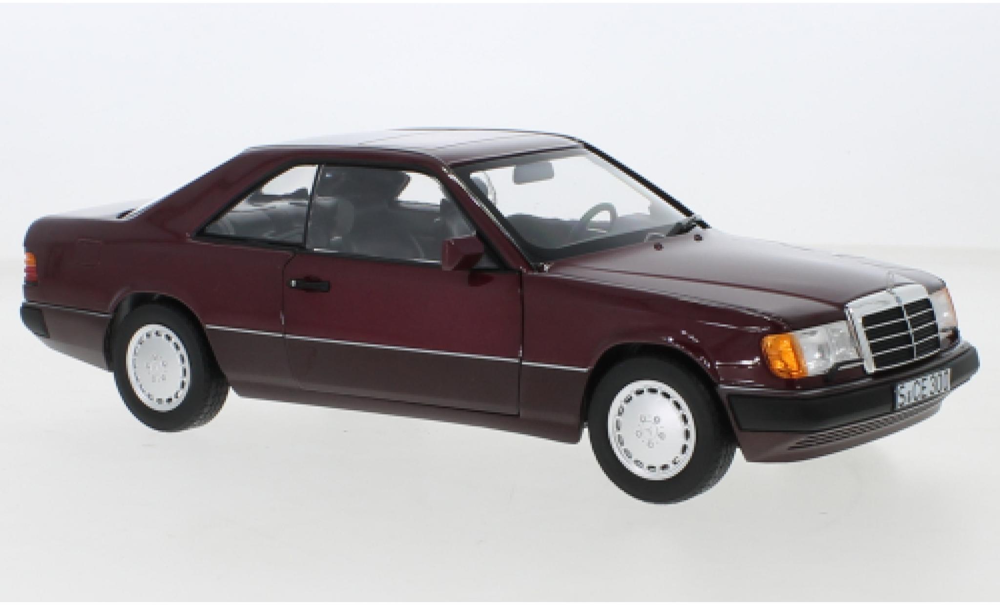 Mercedes Classe E 1/18 Norev 300 CE-24 (C124) metallic rood fonc&eacute; 1988 modelauto
