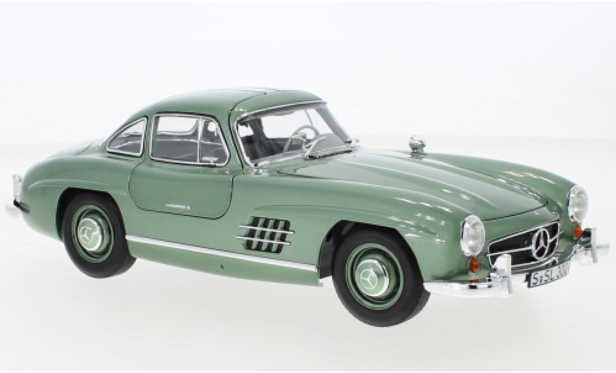 Mercedes 300 1/18 Norev SL (W198) metallic la chaux 1954 modelauto