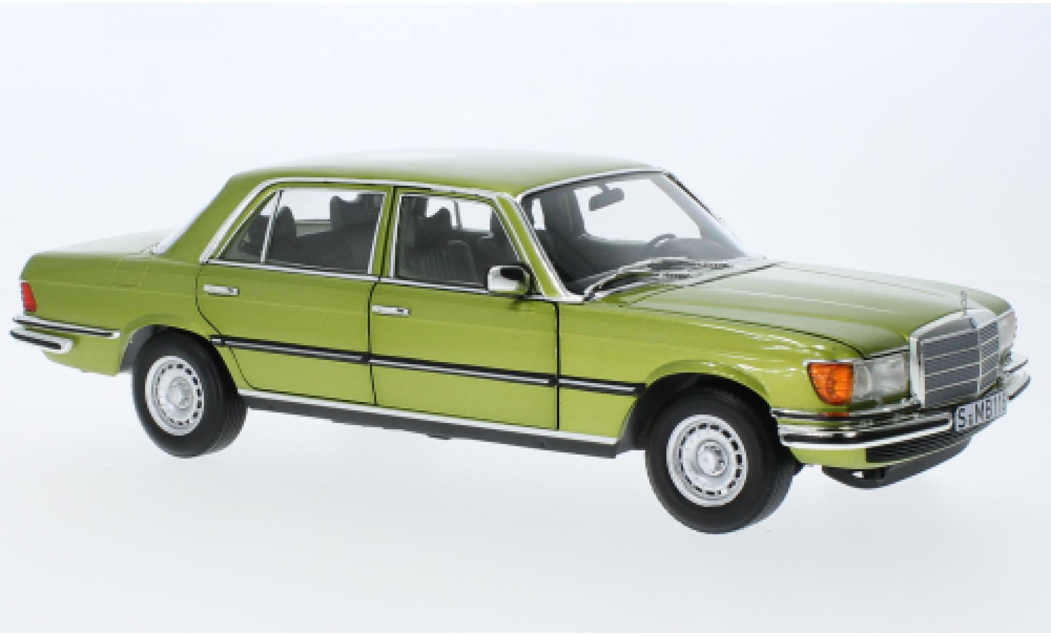 Mercedes 450 1/18 I Norev SEL (W116) metallic la chaux 1976 modelauto