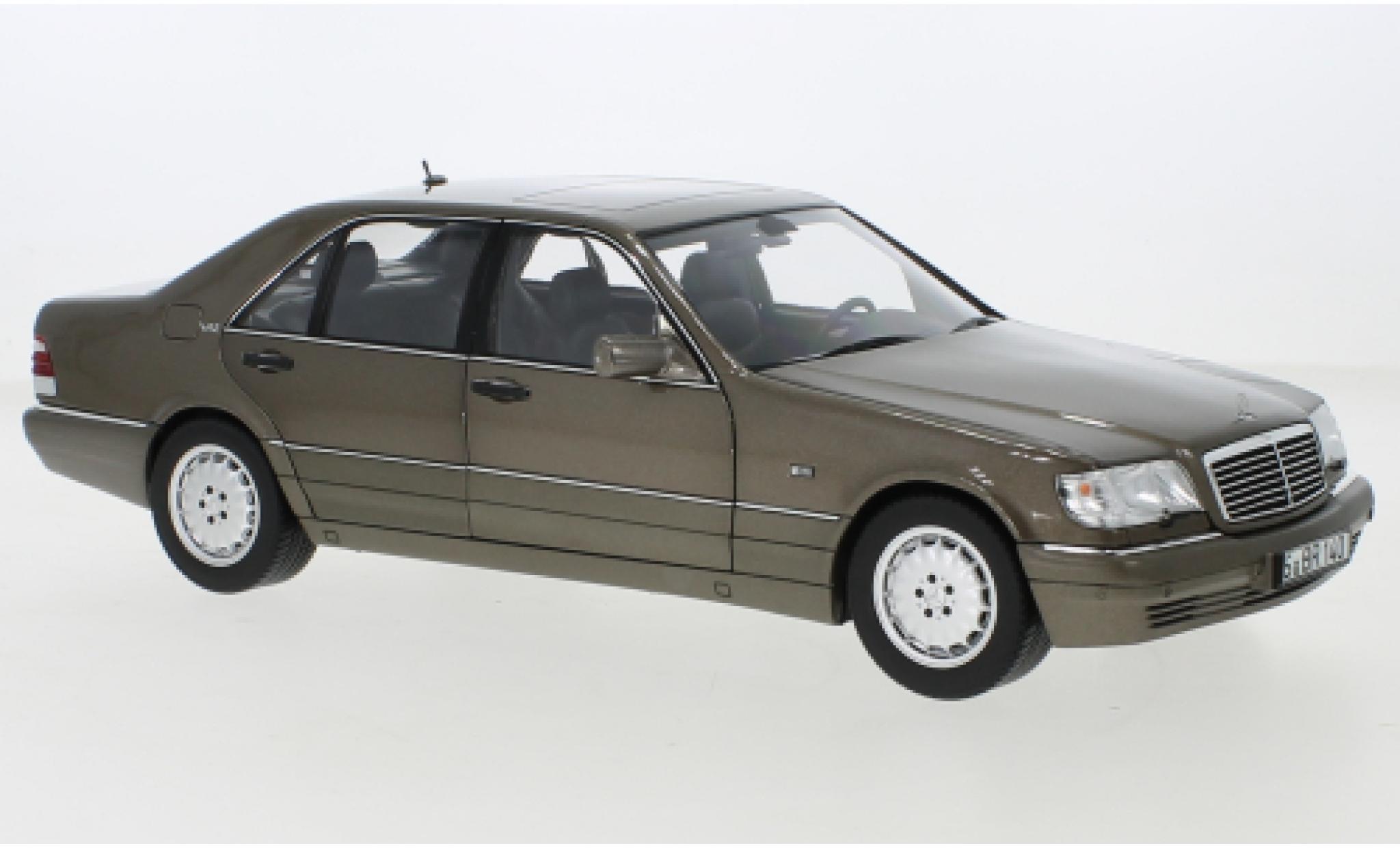 Mercedes Classe S 1/18 Norev S 600 (W140) metallic brun 1994 modelauto