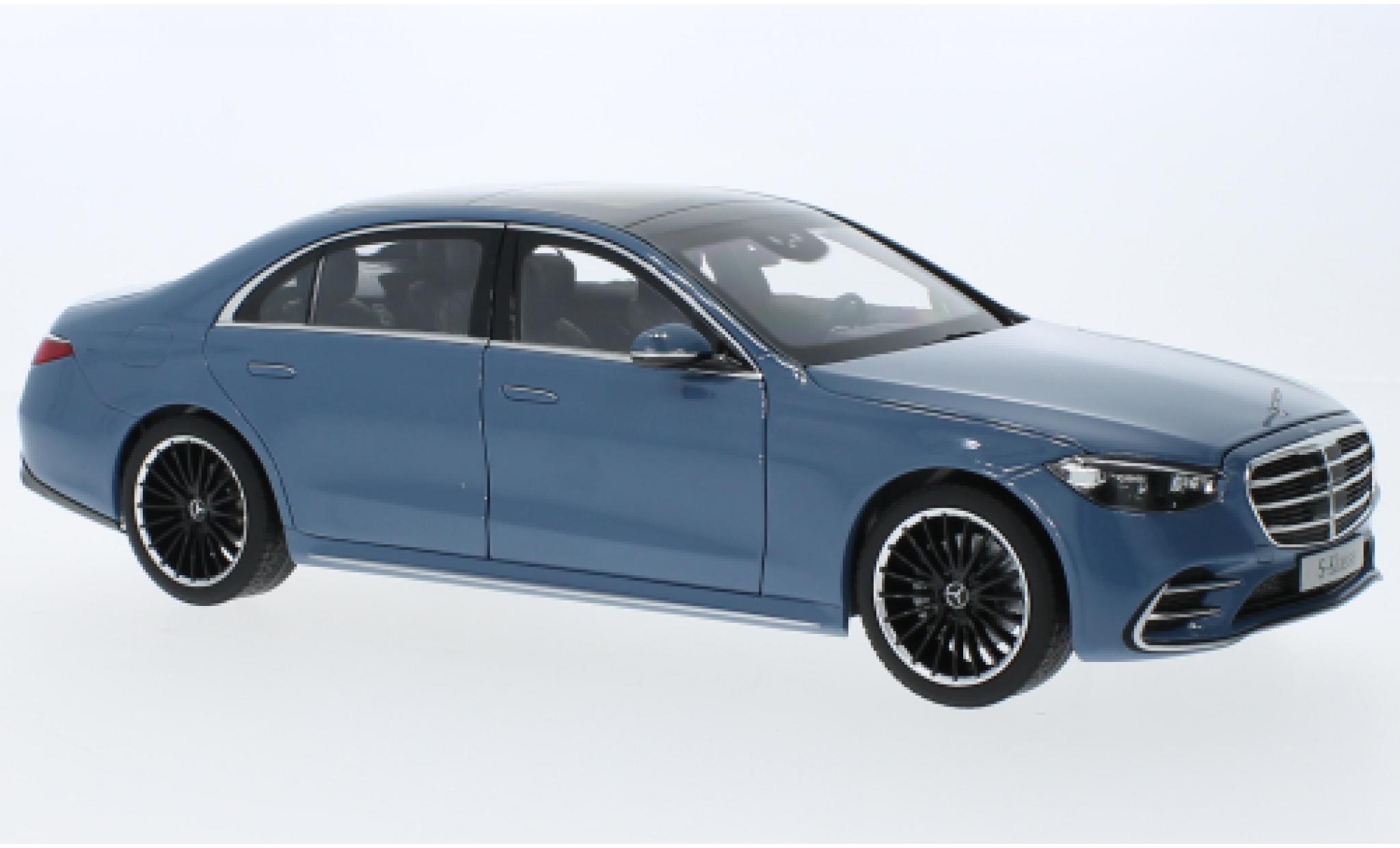 Mercedes CLA 1/18 I Norev S-classe (V223) blauw clair 2021 modelauto