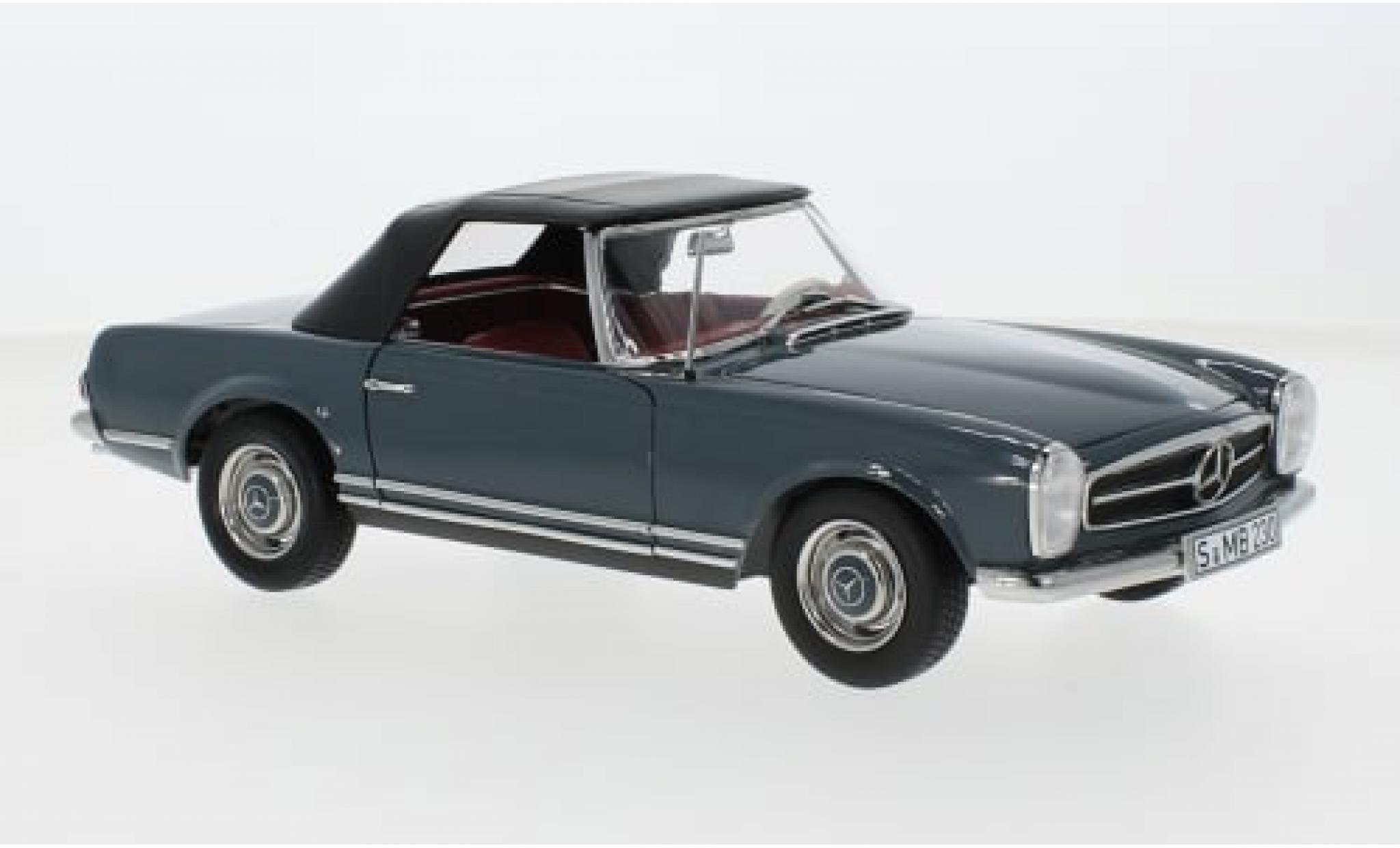 Mercedes 230 1/18 I Norev SL (W113) grijs 1963 1:18 modelauto