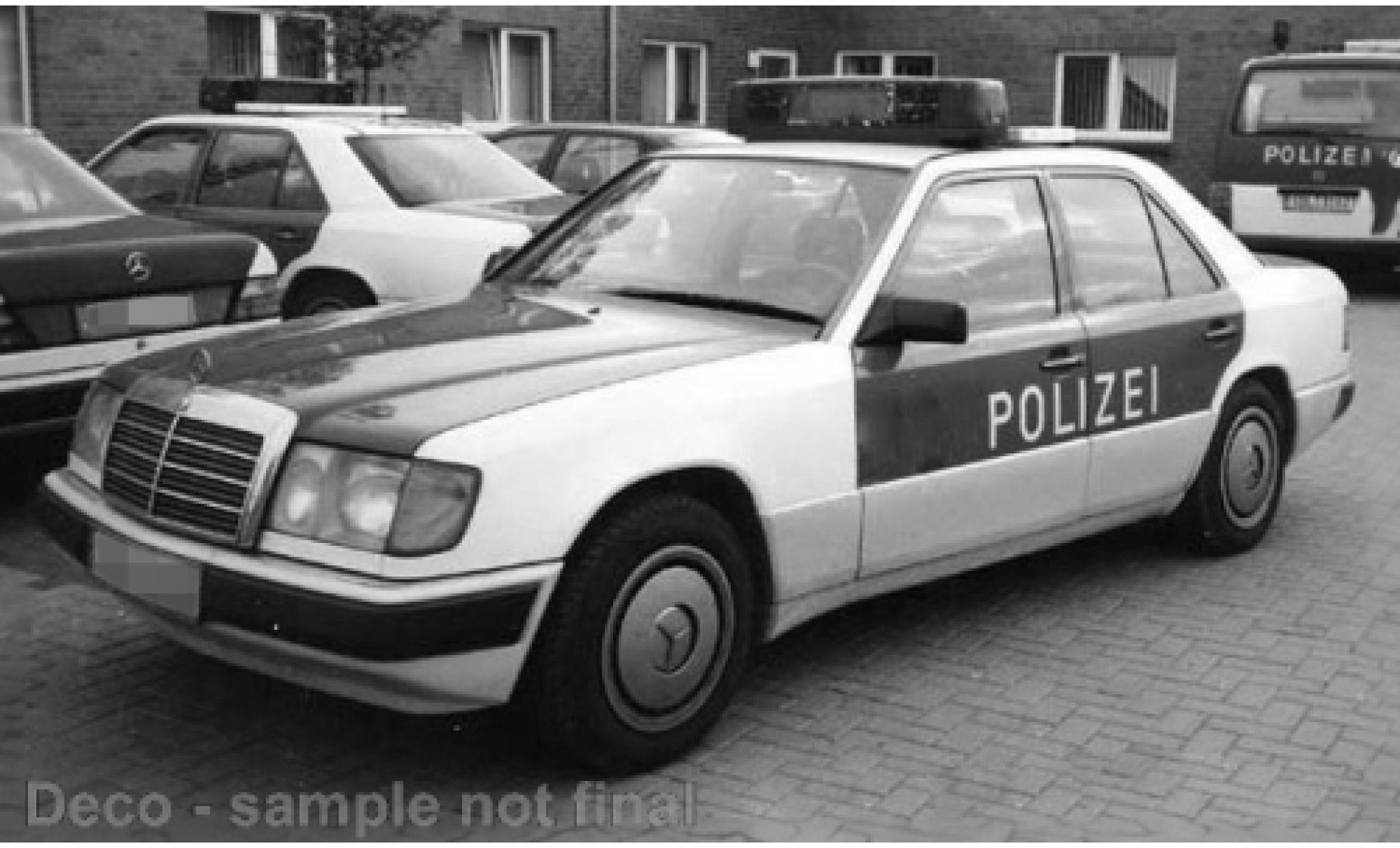 Mercedes 230 1/18 I Norev E (W124) Politie (D) 1:18 modelauto