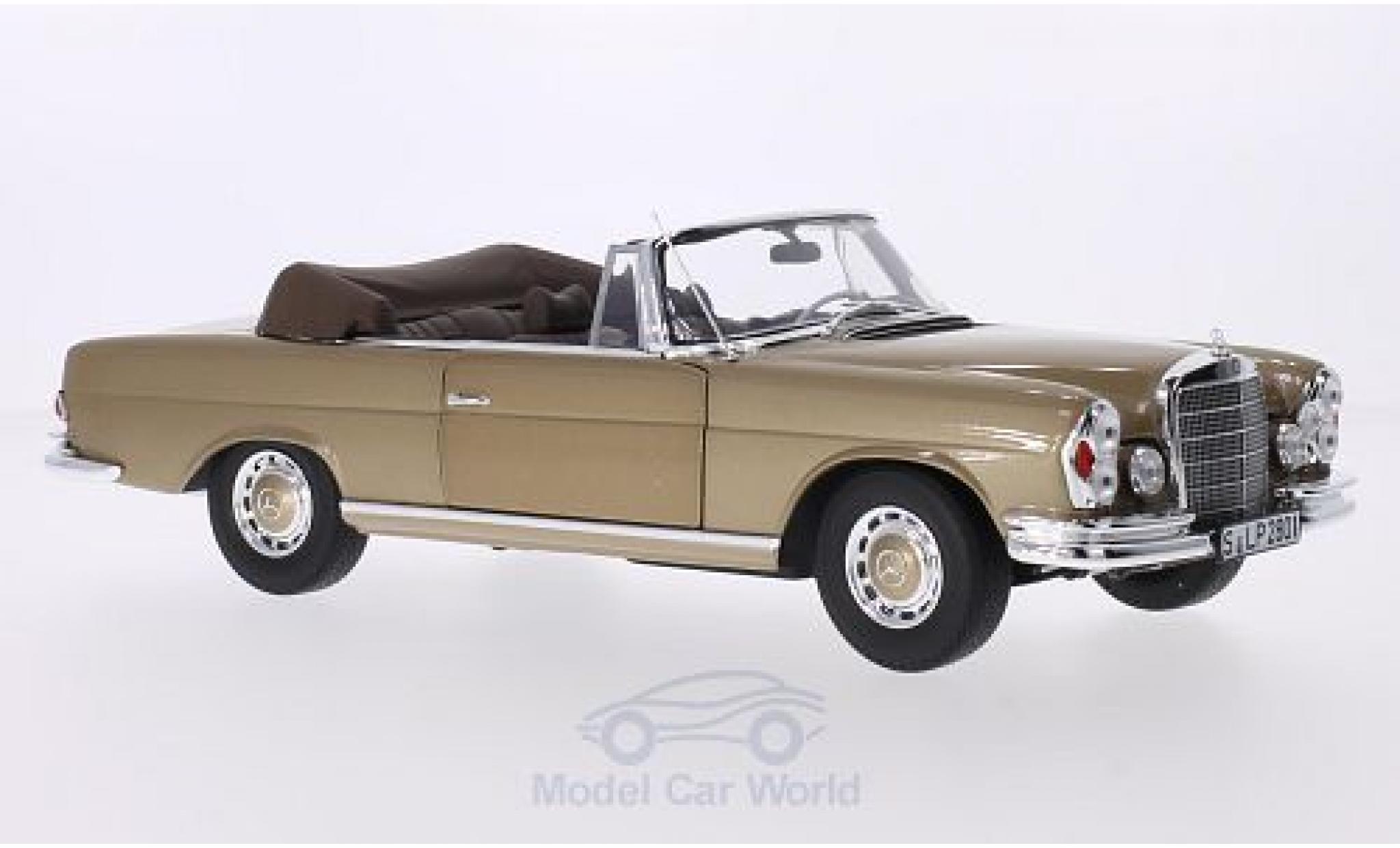 Mercedes 280 1/18 Norev SE (W111) Cabriolet metallic beige Softtop liegt bei modelauto