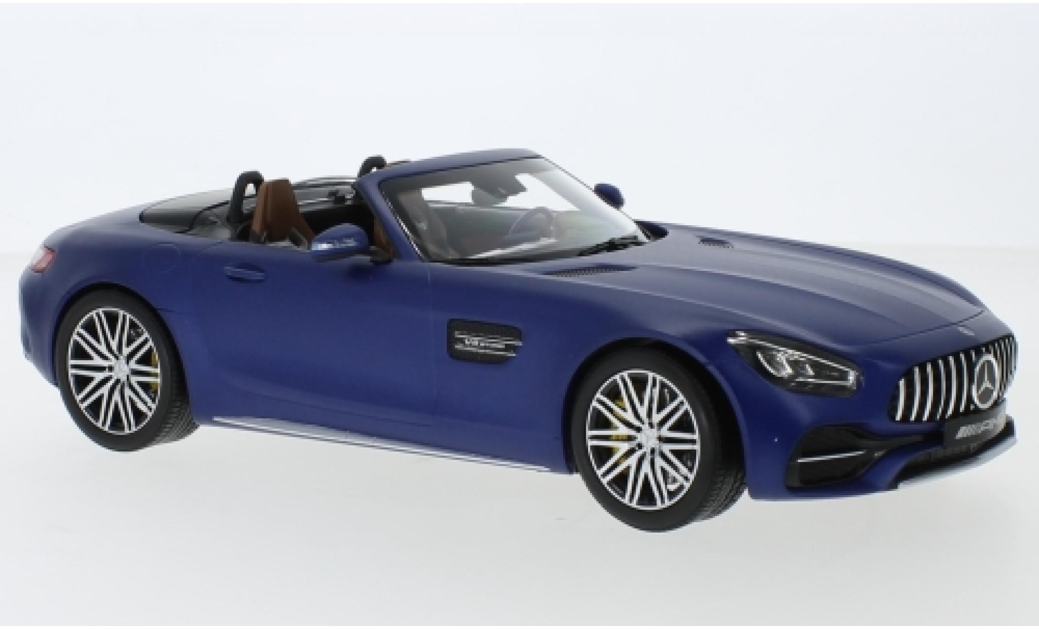 Mercedes AMG GT 1/18 Norev C Roadster (R190) matt-blauw 2017 modelauto