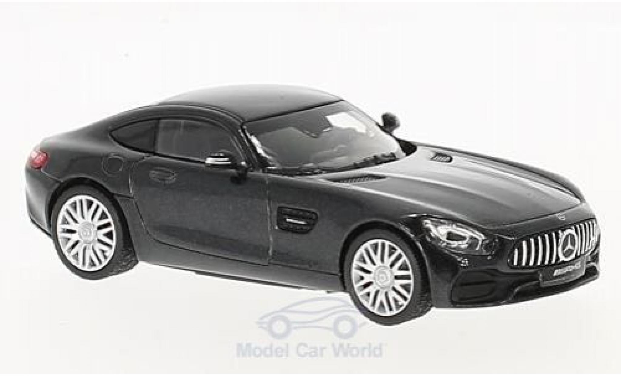 Mercedes AMG GT 1/43 Norev Coupe metallic zwart modelauto