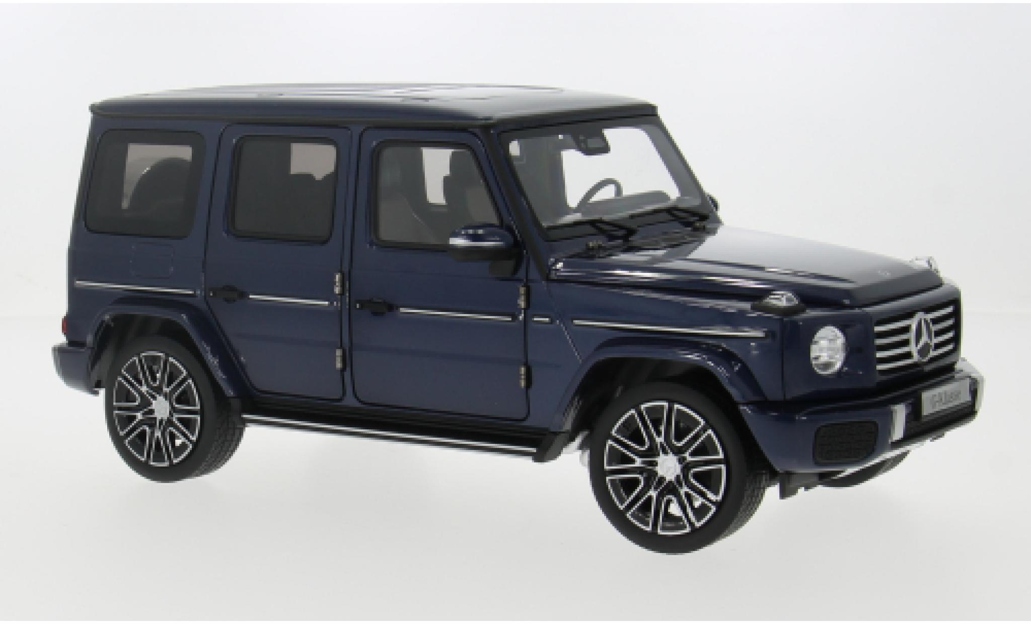 Mercedes Classe G 1/18 I Norev AMG Line (W465) blauw 1:18 modelauto
