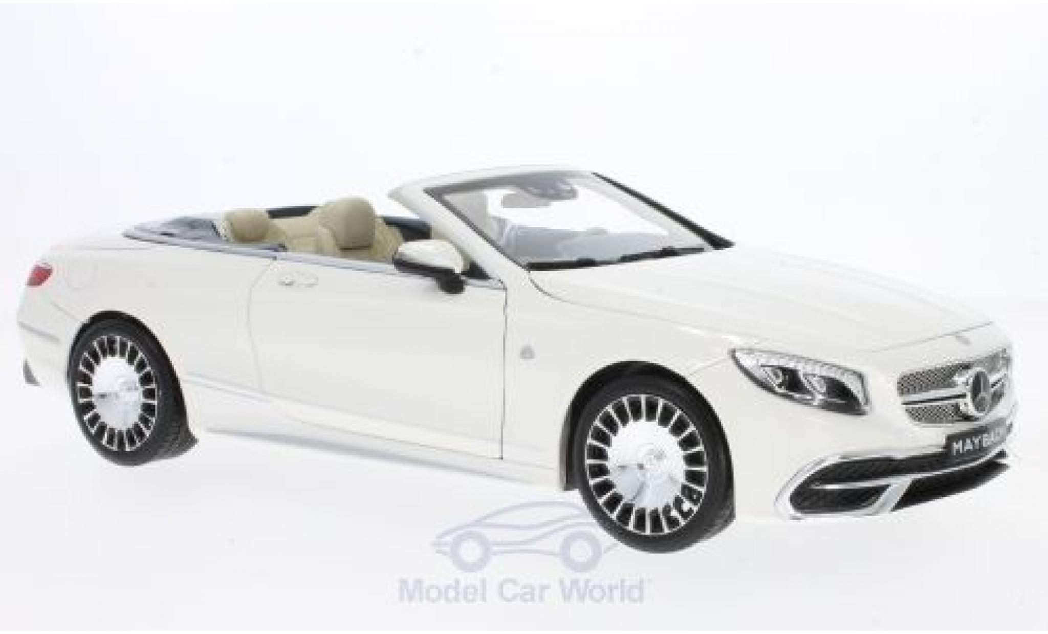 Mercedes Classe S 1/18 Norev -Maybach S650 Cabriolet wit modelauto