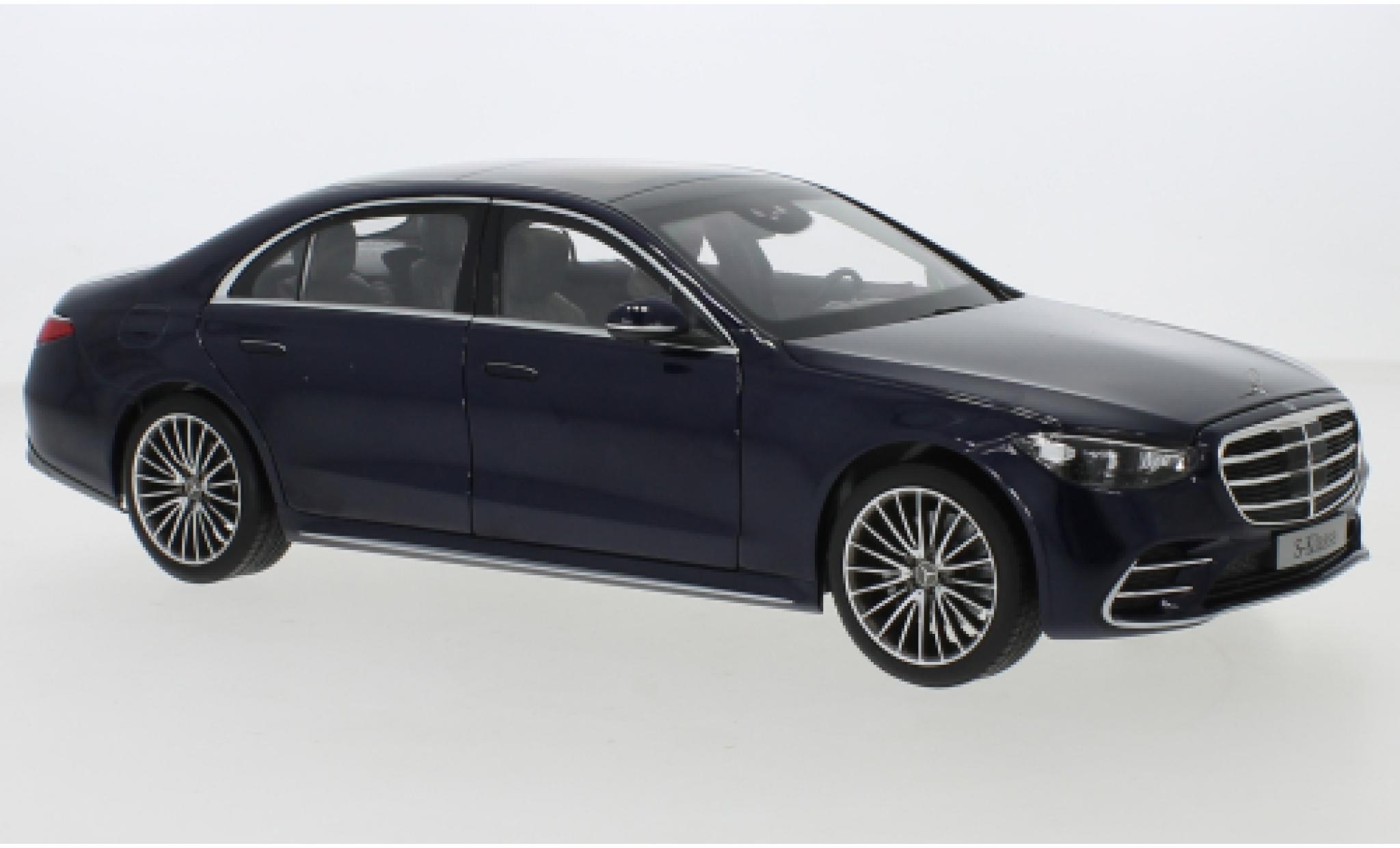 Mercedes Classe S 1/18 Norev AMG-Line (V223) metallic blauw 2020 modelauto