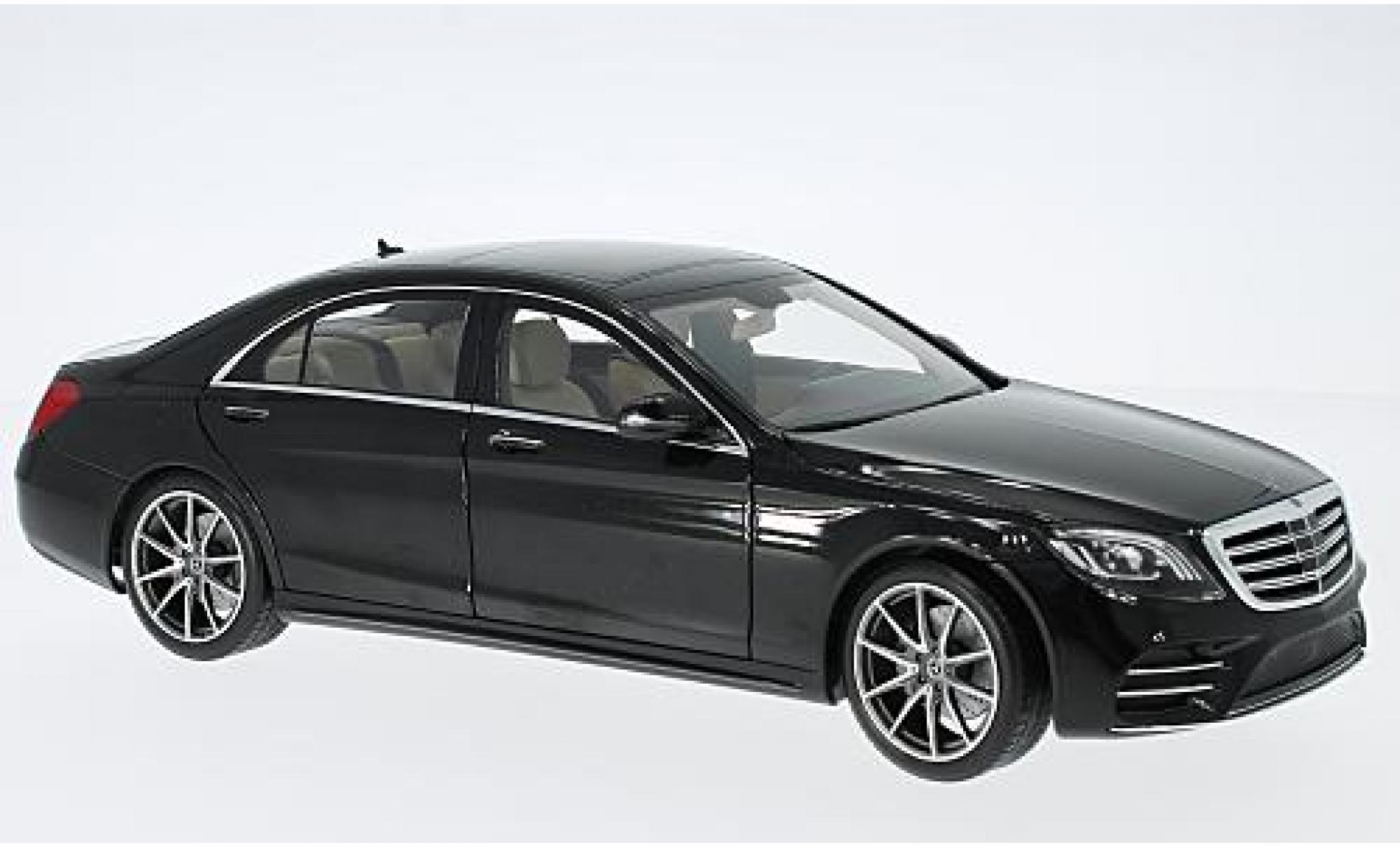Mercedes Classe S 1/18 Norev V222 Mopf zwart 2017 modelauto