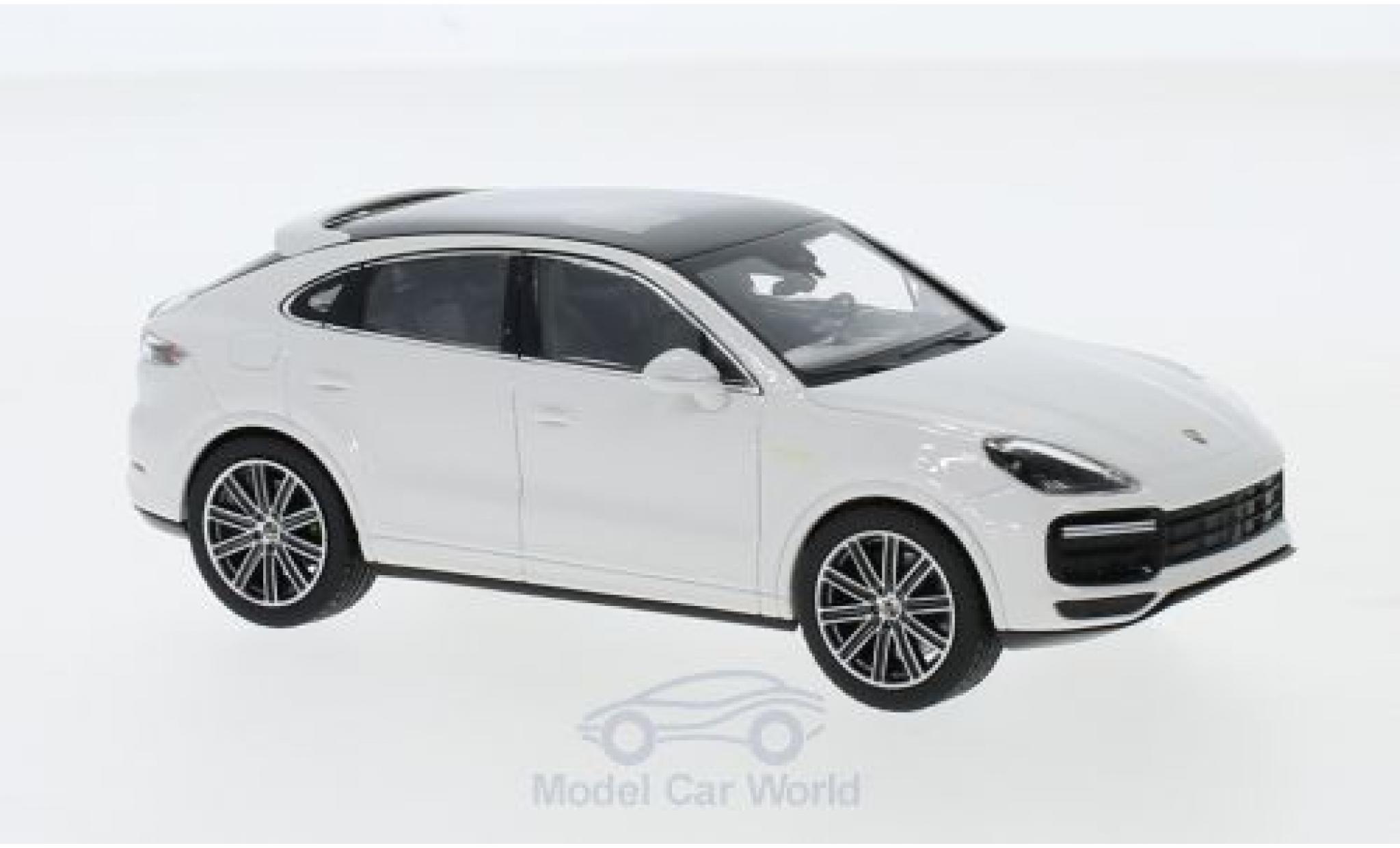 Porsche Cayenne Turbo S 1/43 Norev Turbo S e-hybrid Coupe wit 2019 modelauto