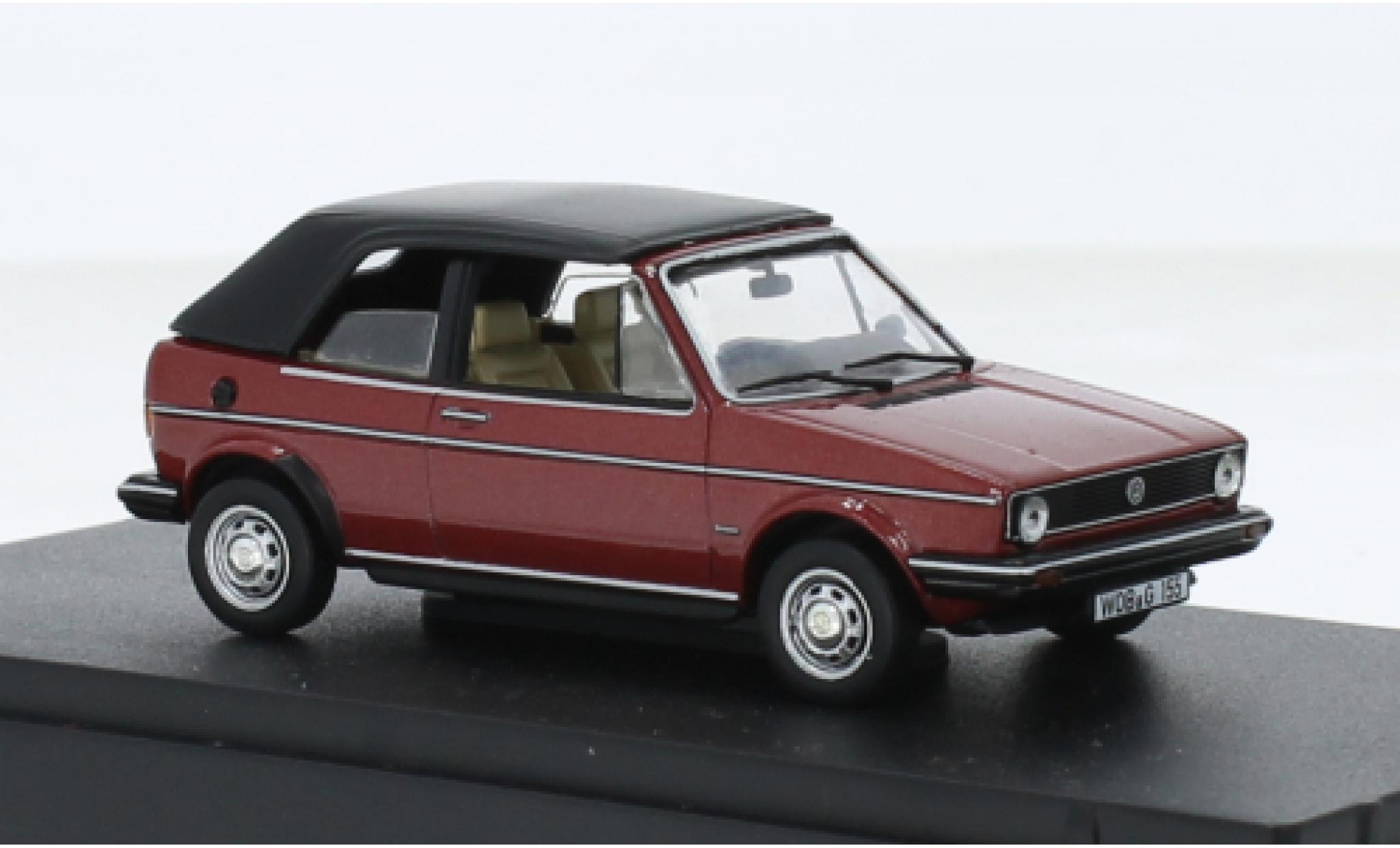 Volkswagen Golf 1/43 I Norev I Cabriolet metallic rood 1978 1:43 modelauto