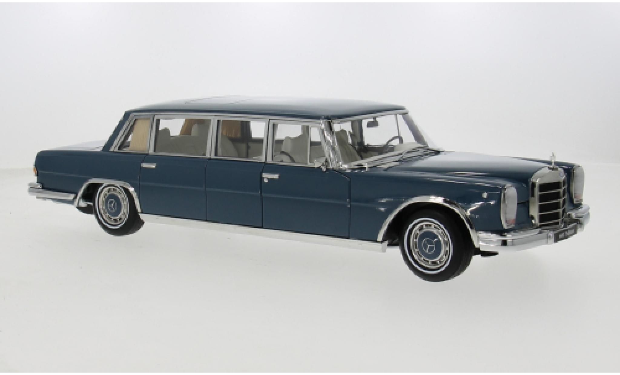 Mercedes 600 1/18 I NZG Pullman (W100) blauw 1963 1:18 modelauto