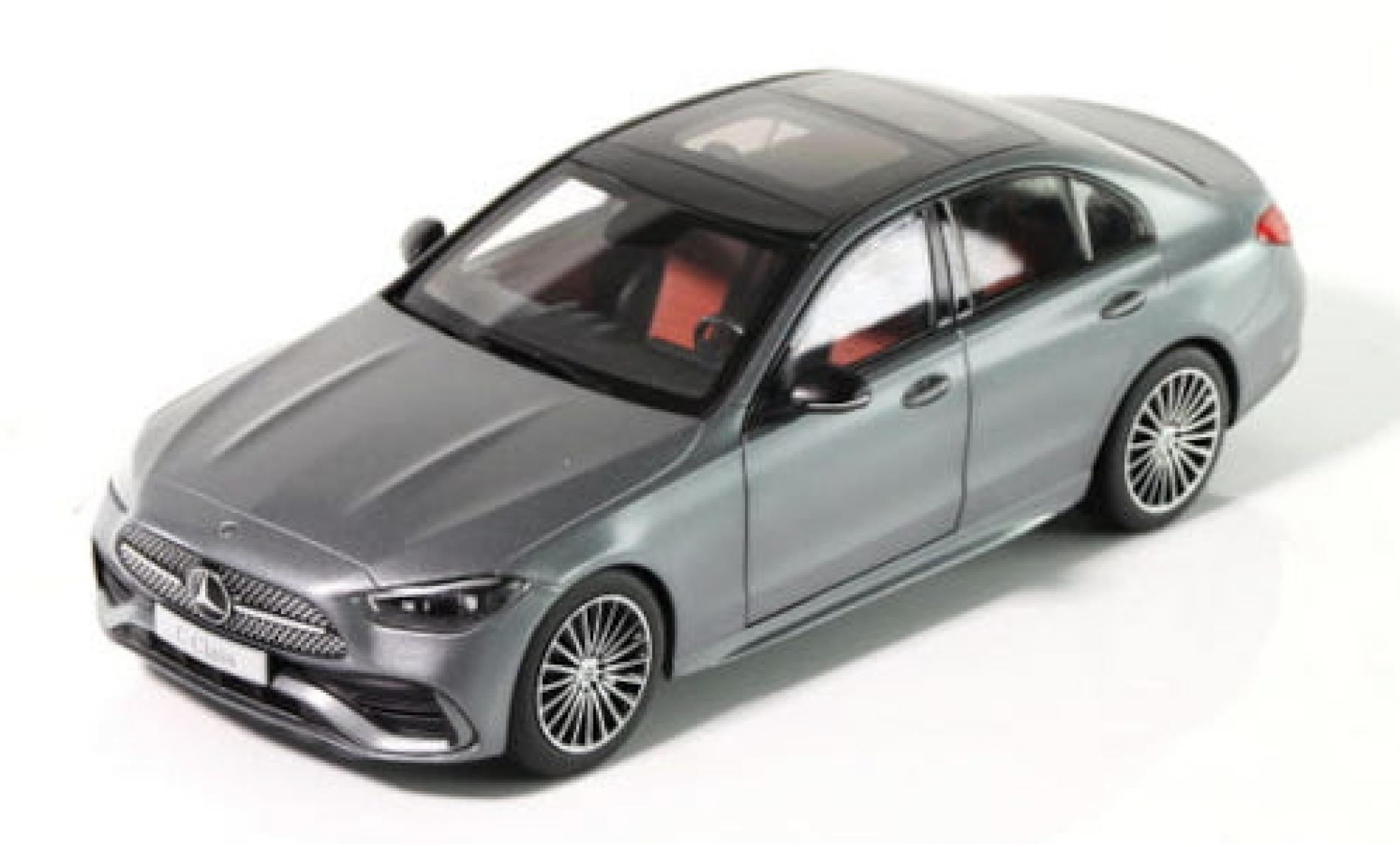 Mercedes Classe C 1/18 NZG (W206) metallic grijs 2021 modelauto